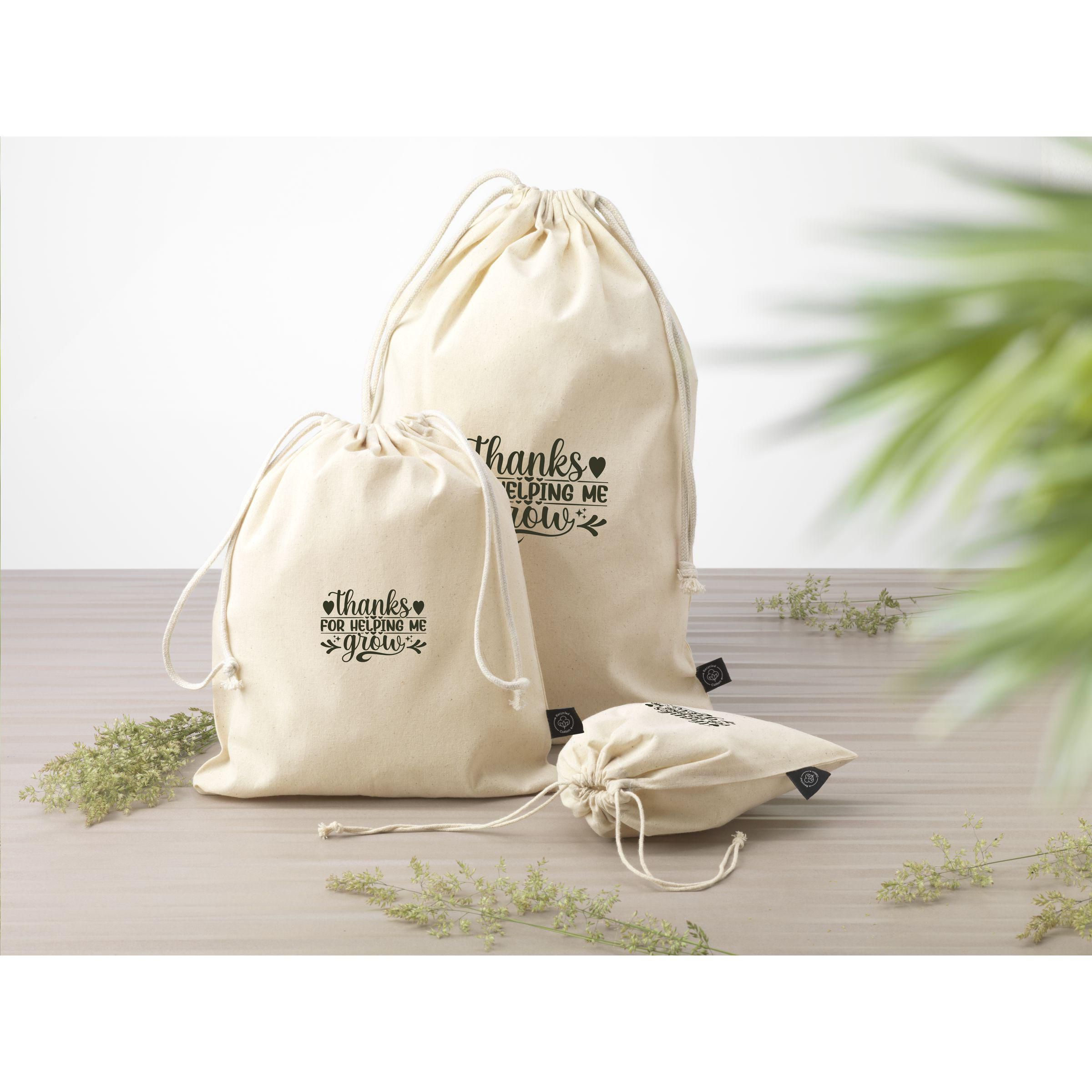 Vue 6 de Gift Pouch Naturel GRS Recycled Cotton (150 g/m²) S