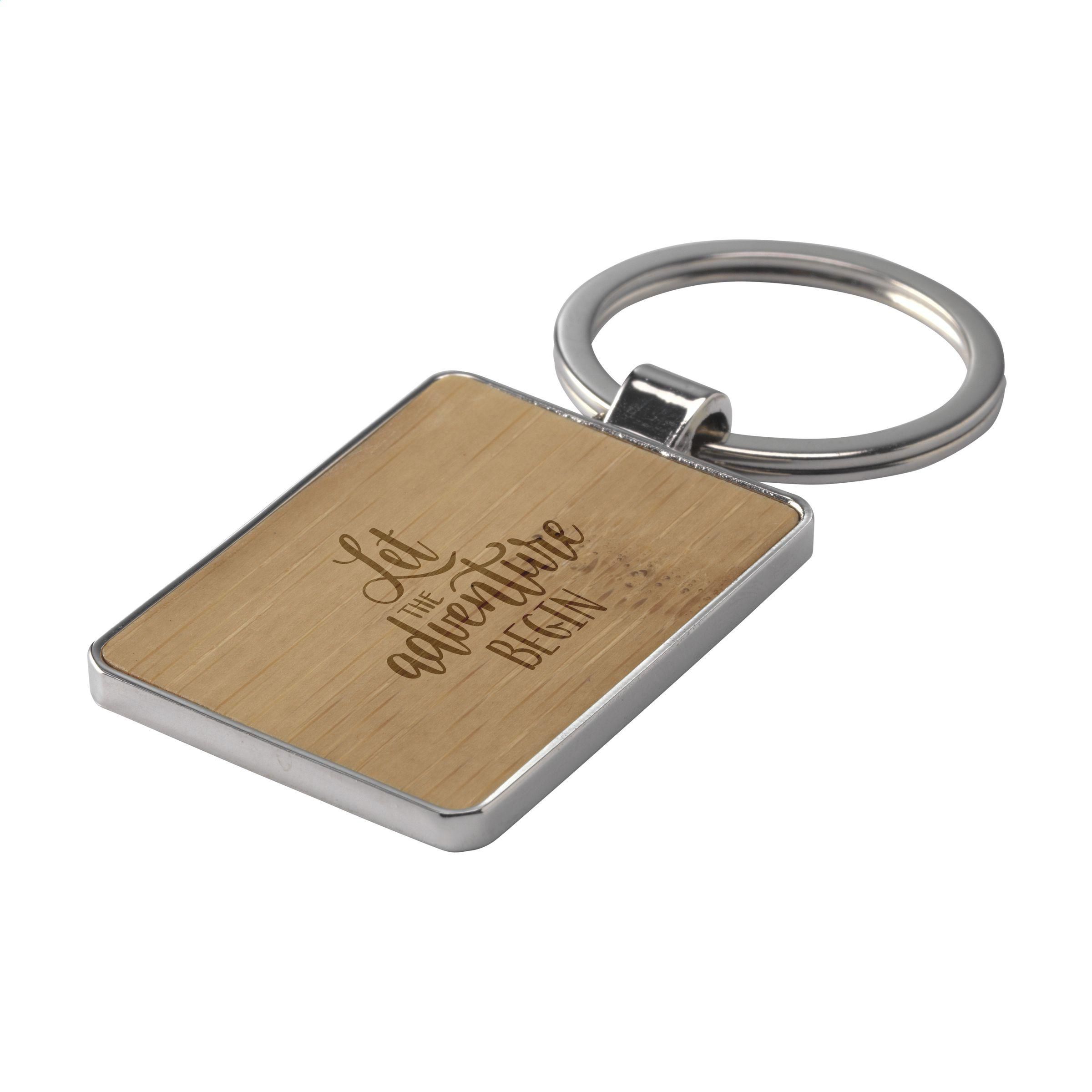Bamboo Key Rectangle porte-clés