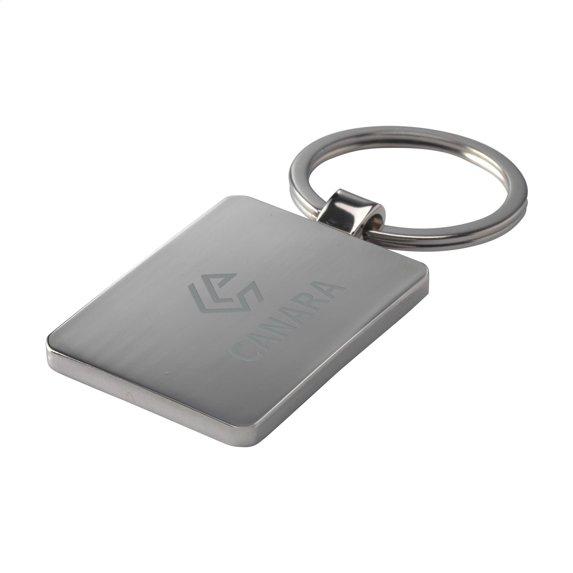 Vue 2 de Bamboo Key Rectangle porte-clés