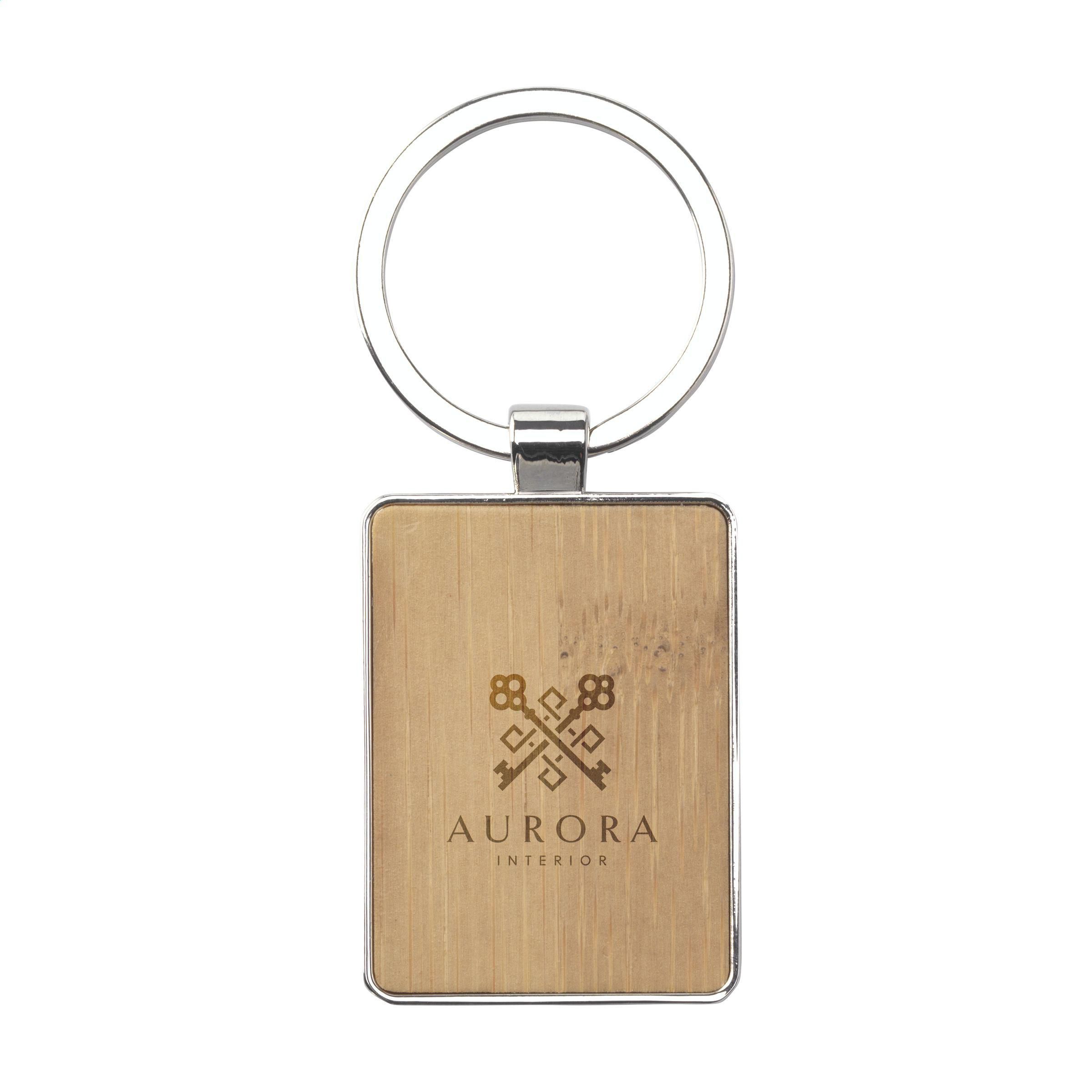 Vue 3 de Bamboo Key Rectangle porte-clés