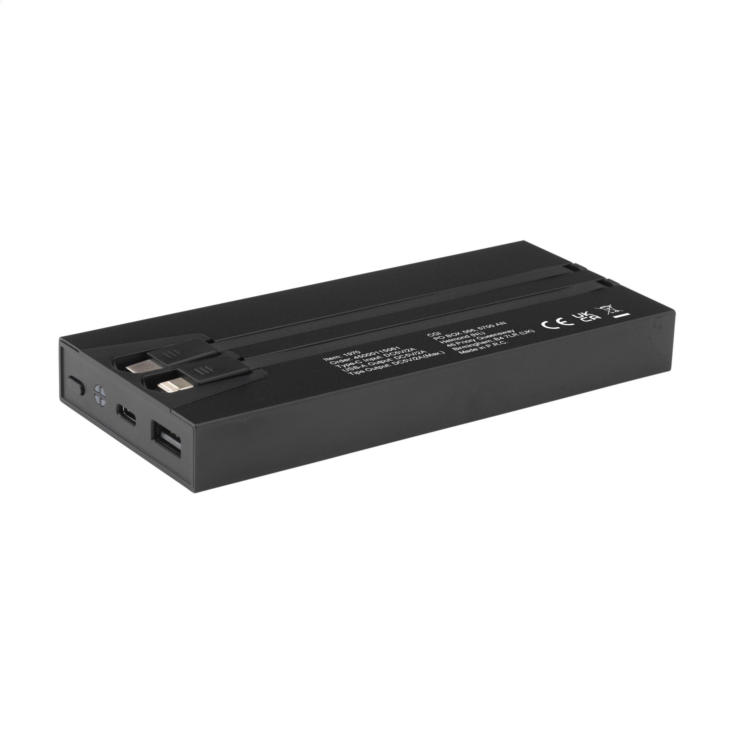 Vue 2 de Rely Powerbank 10000 RCS Recycled Alu