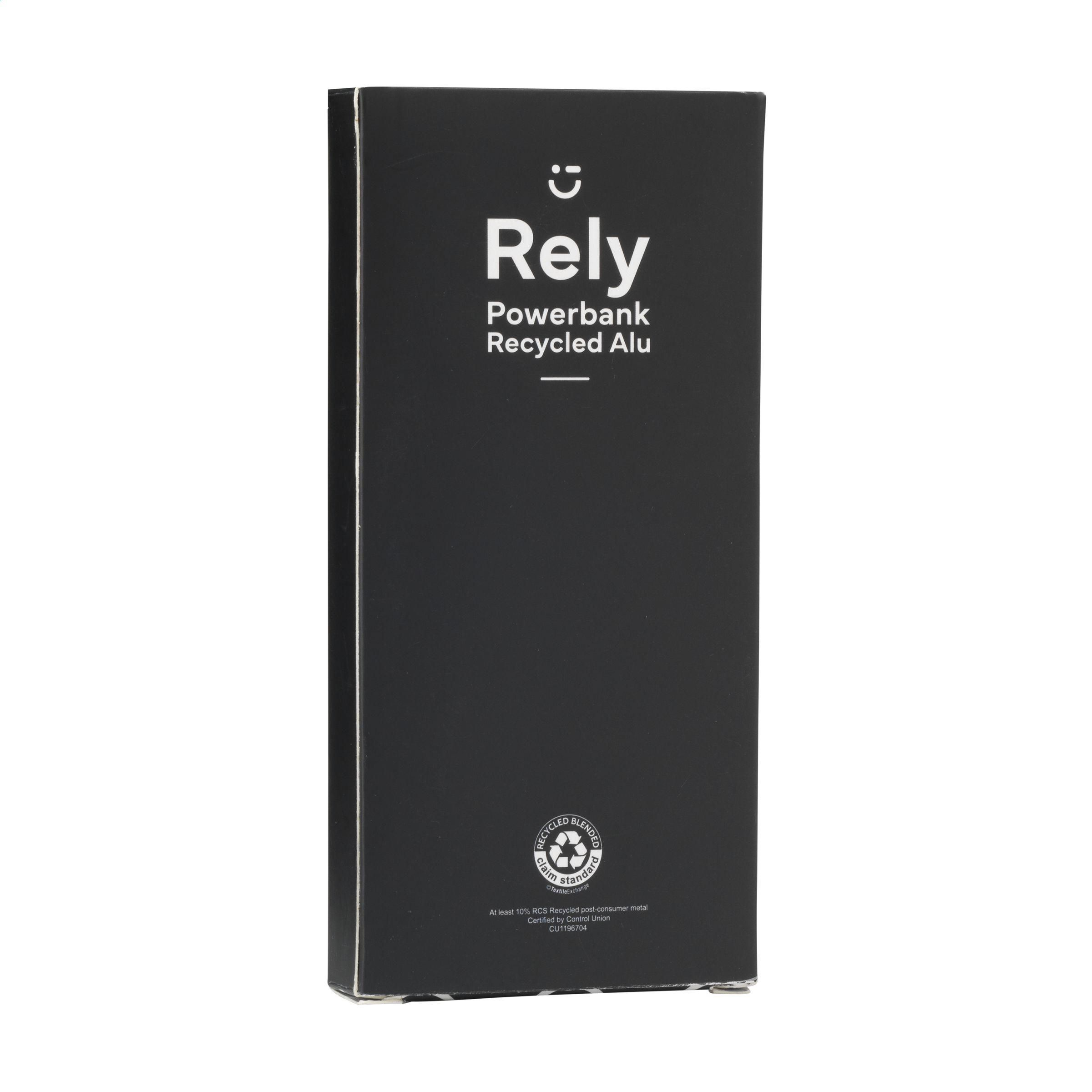 Vue 7 de Rely Powerbank 10000 RCS Recycled Alu