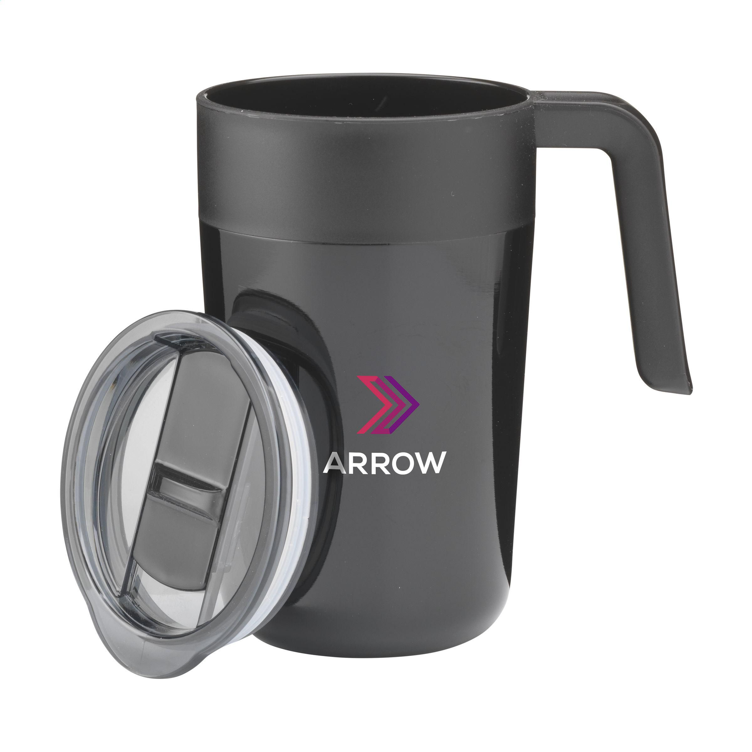 Vue 2 de Fika RCS Recycled Steel Cup 400 ml gobelet thermos