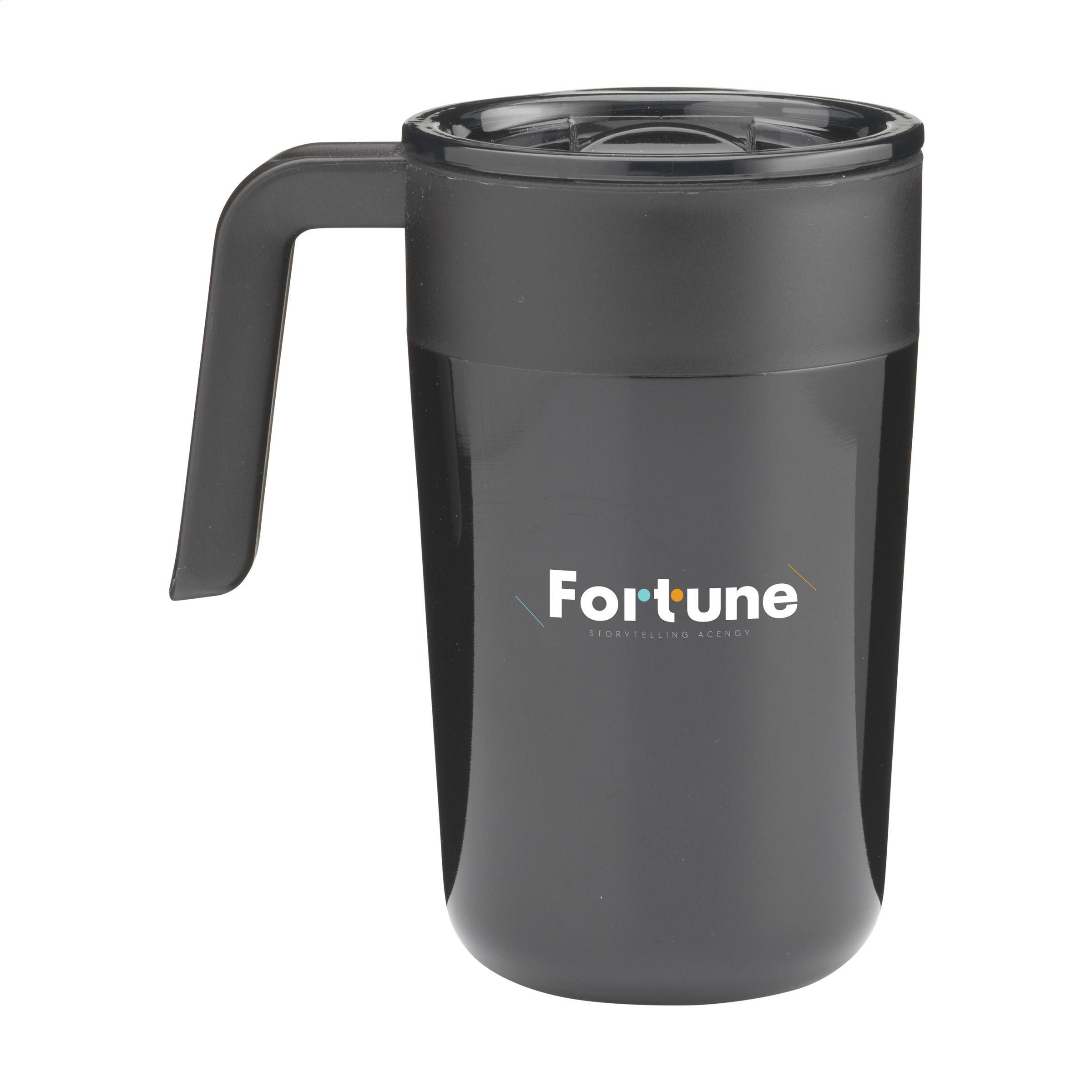 Vue 3 de Fika RCS Recycled Steel Cup 400 ml gobelet thermos