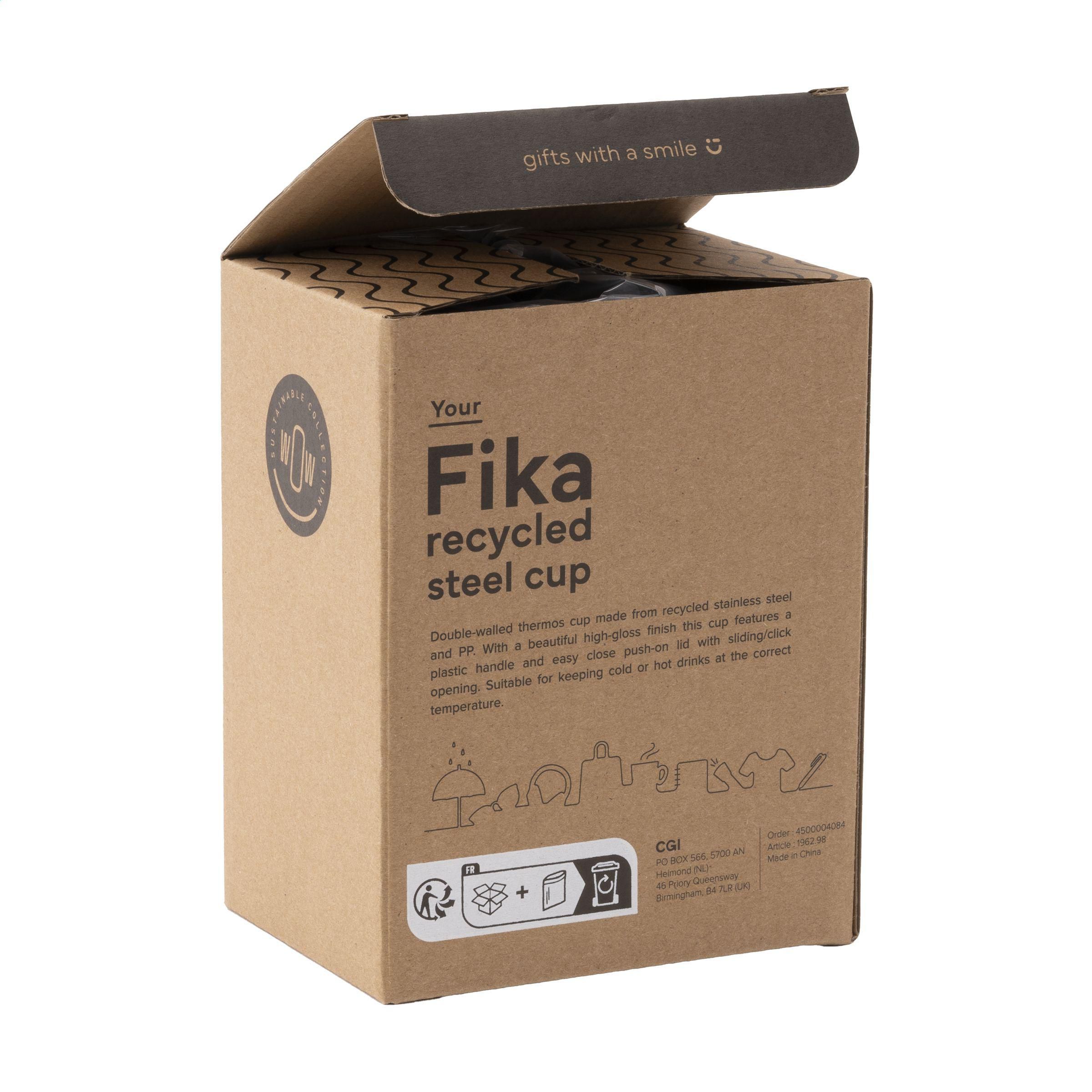 Vue 5 de Fika RCS Recycled Steel Cup 400 ml gobelet thermos