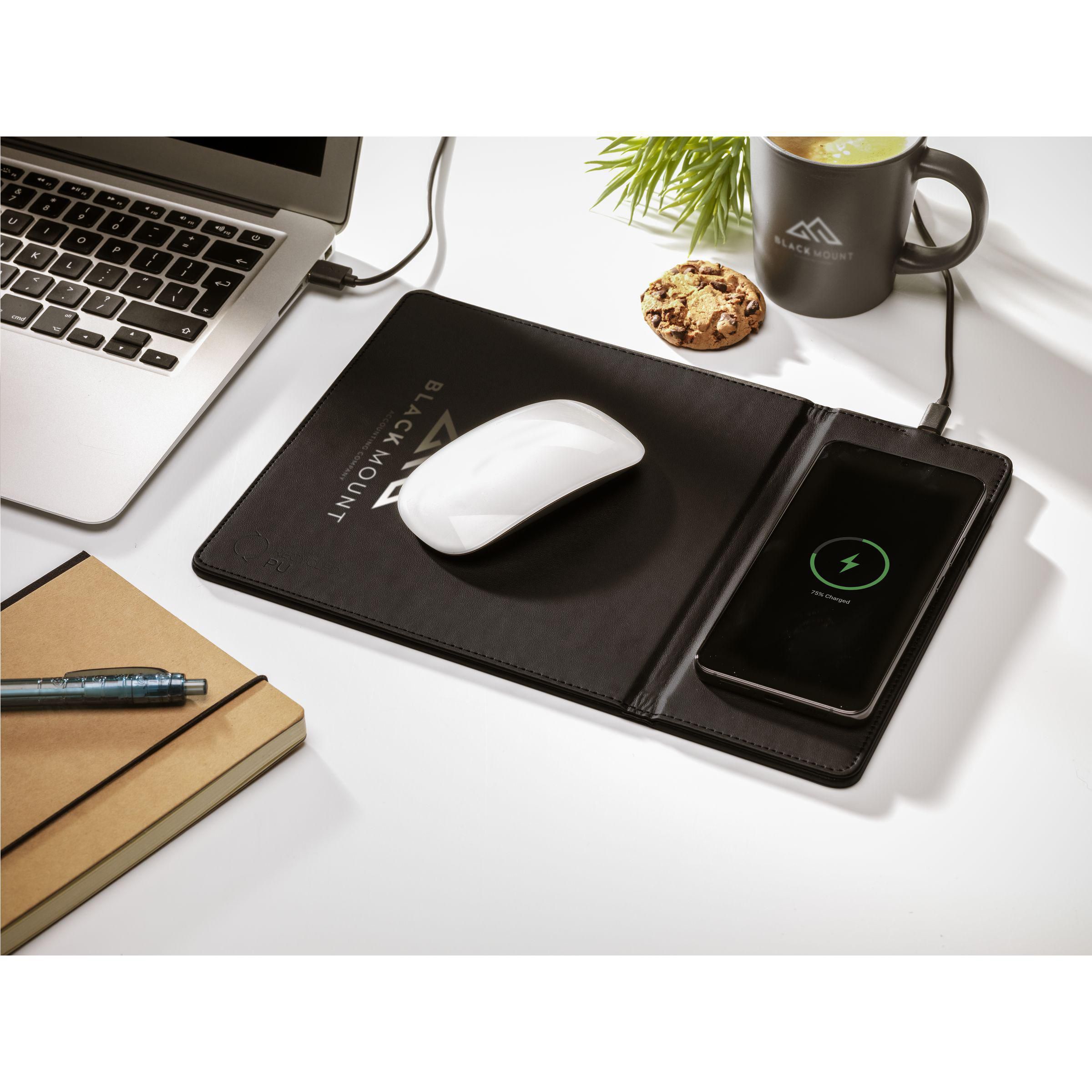 Vue 7 de RCS Recycled Wireless Charging Mousepad tapis de