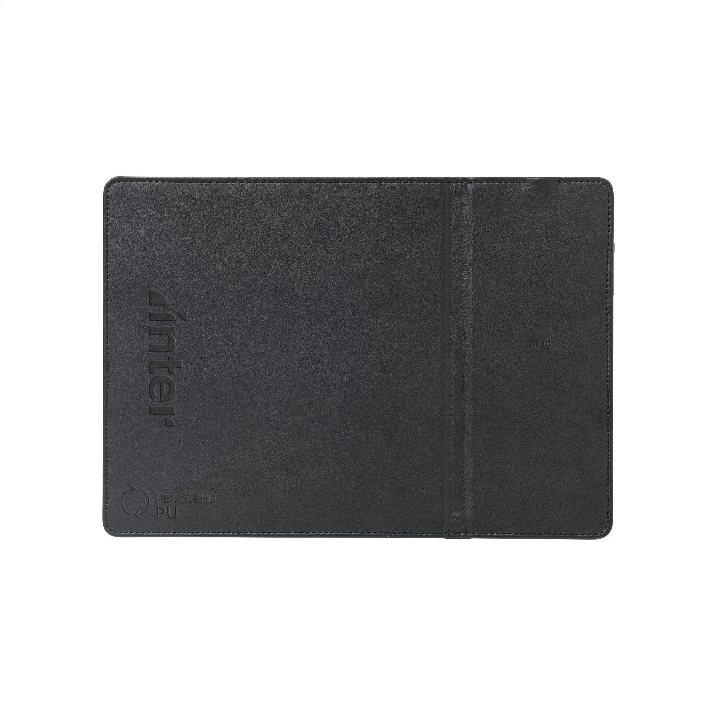 Vue 2 de RCS Recycled Wireless Charging Mousepad tapis de