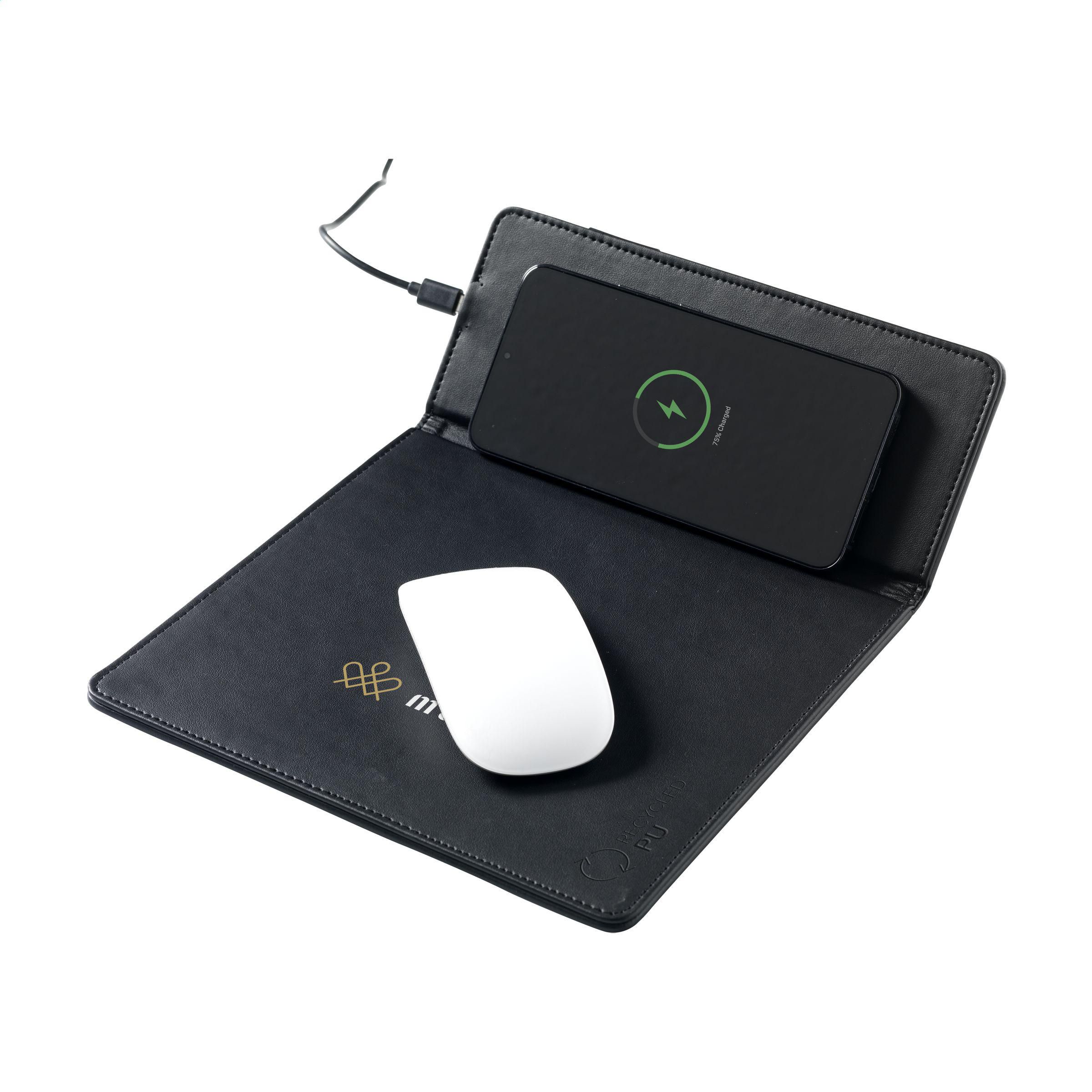 Vue 4 de RCS Recycled Wireless Charging Mousepad tapis de