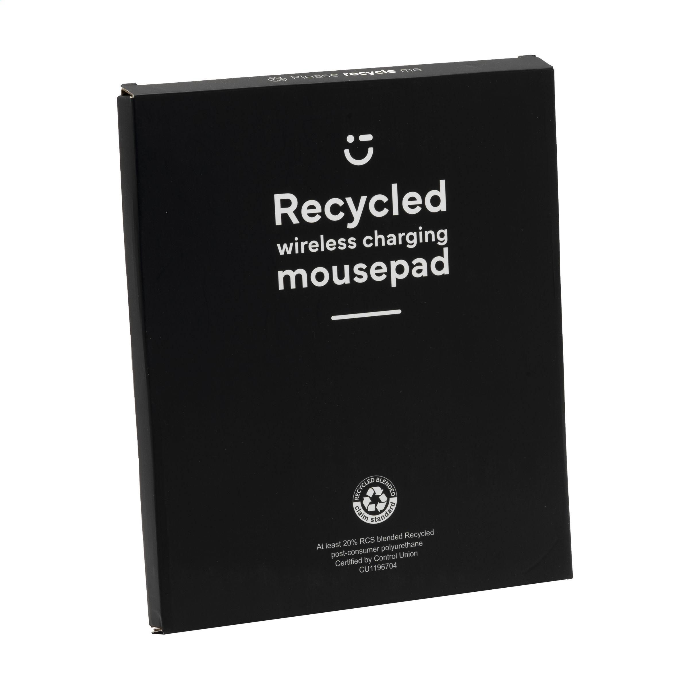Vue 5 de RCS Recycled Wireless Charging Mousepad tapis de