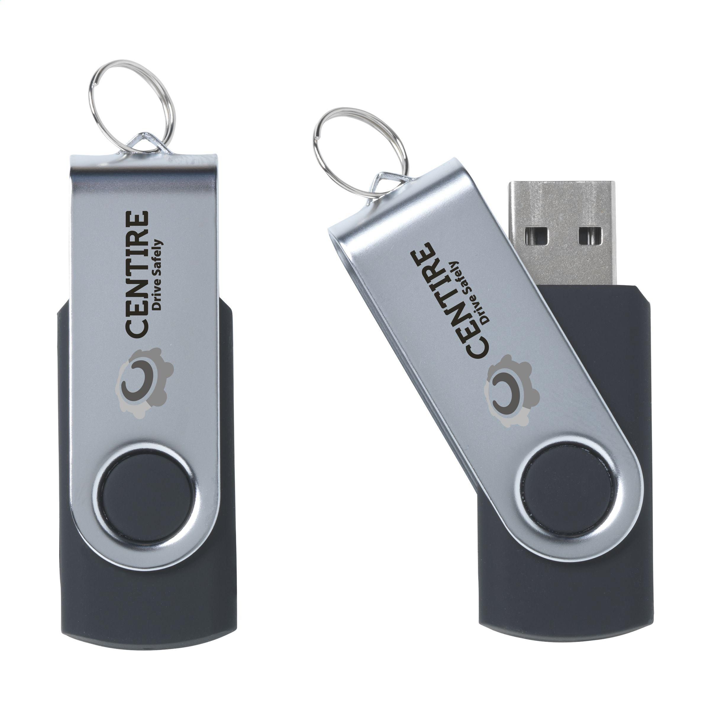 Vue 2 de Twist clé USB en stock 16 GB
