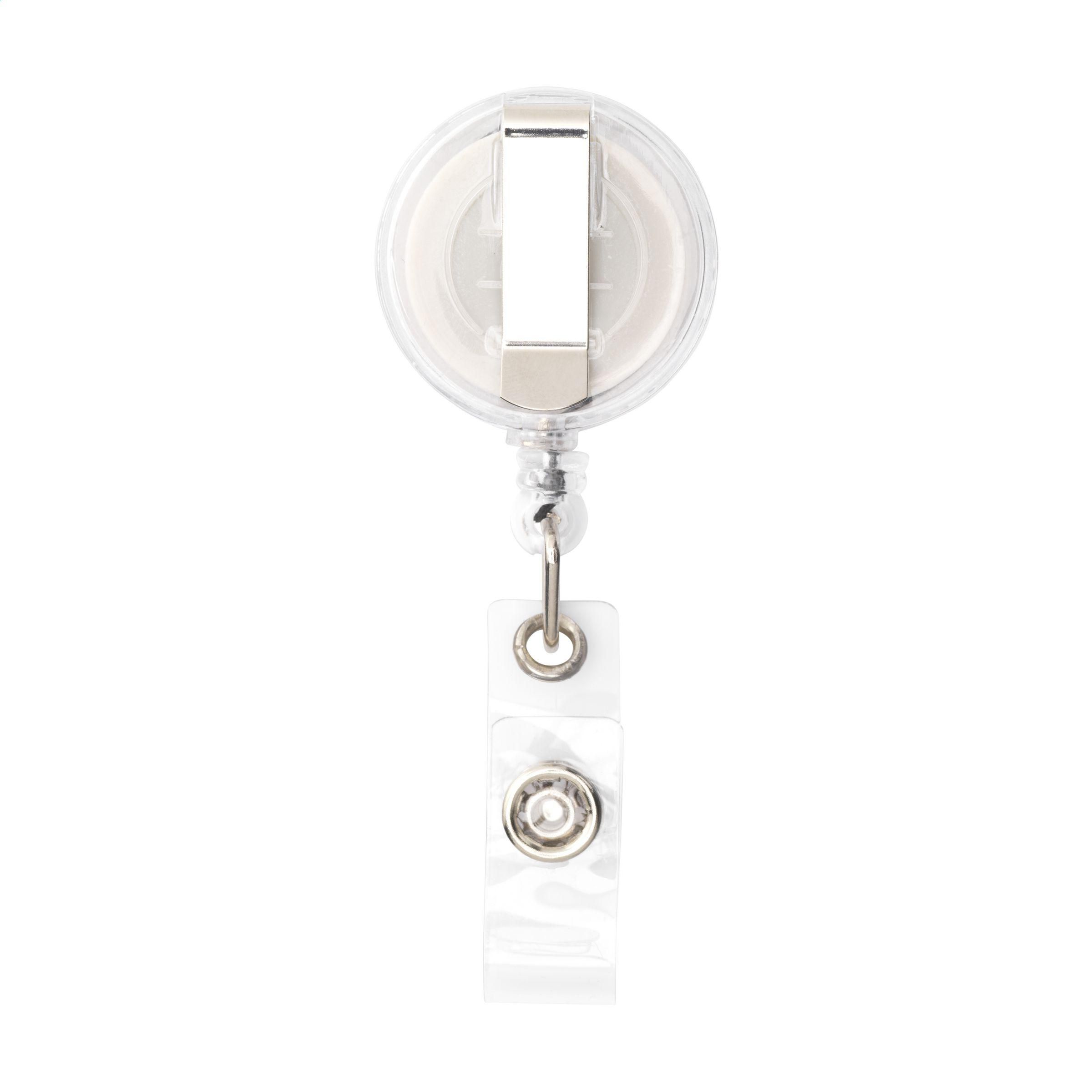 Vue 2 de BadgeClip porte-badge