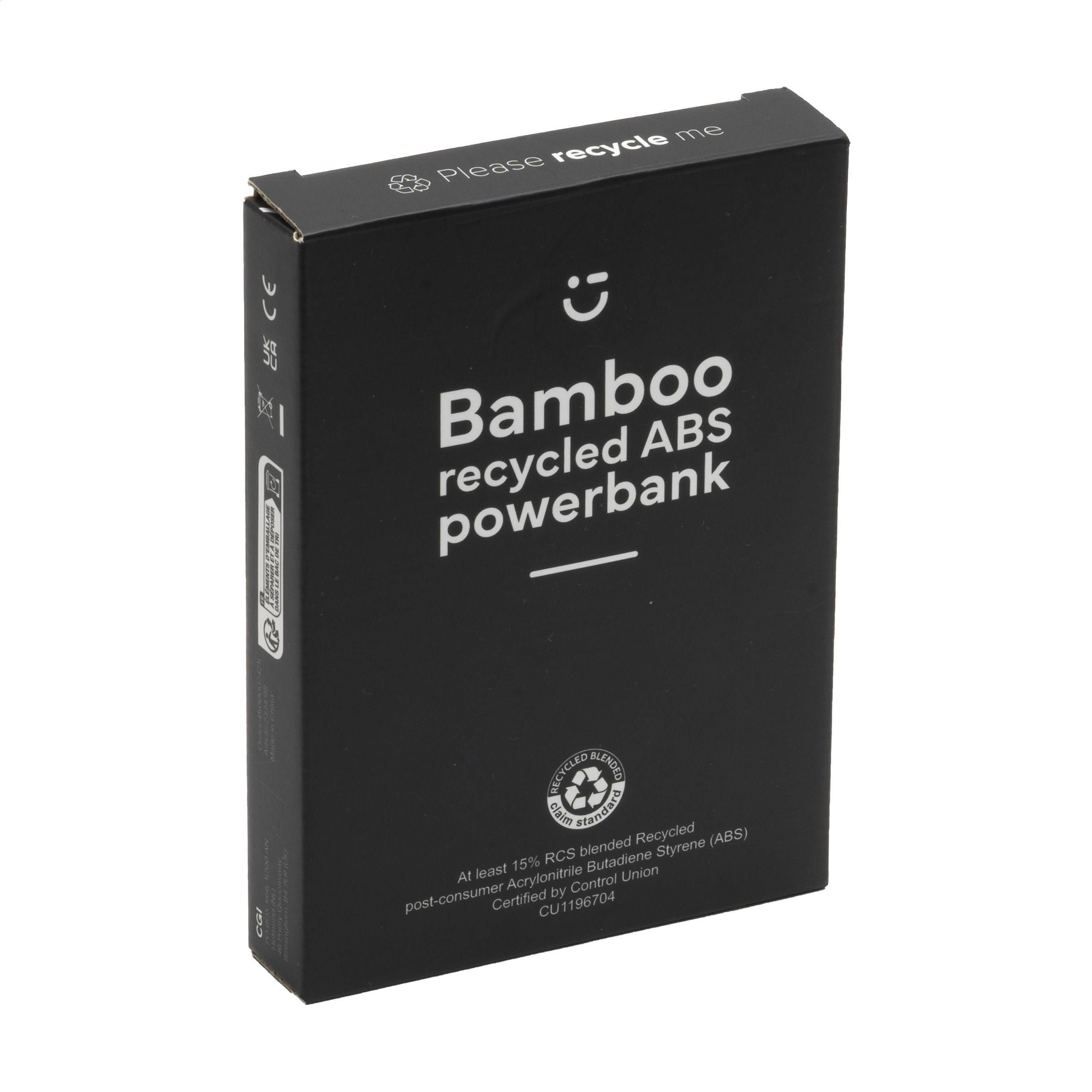 Vue 6 de Boru Bamboo RCS Recycled ABS Powerbank Wireless Charger