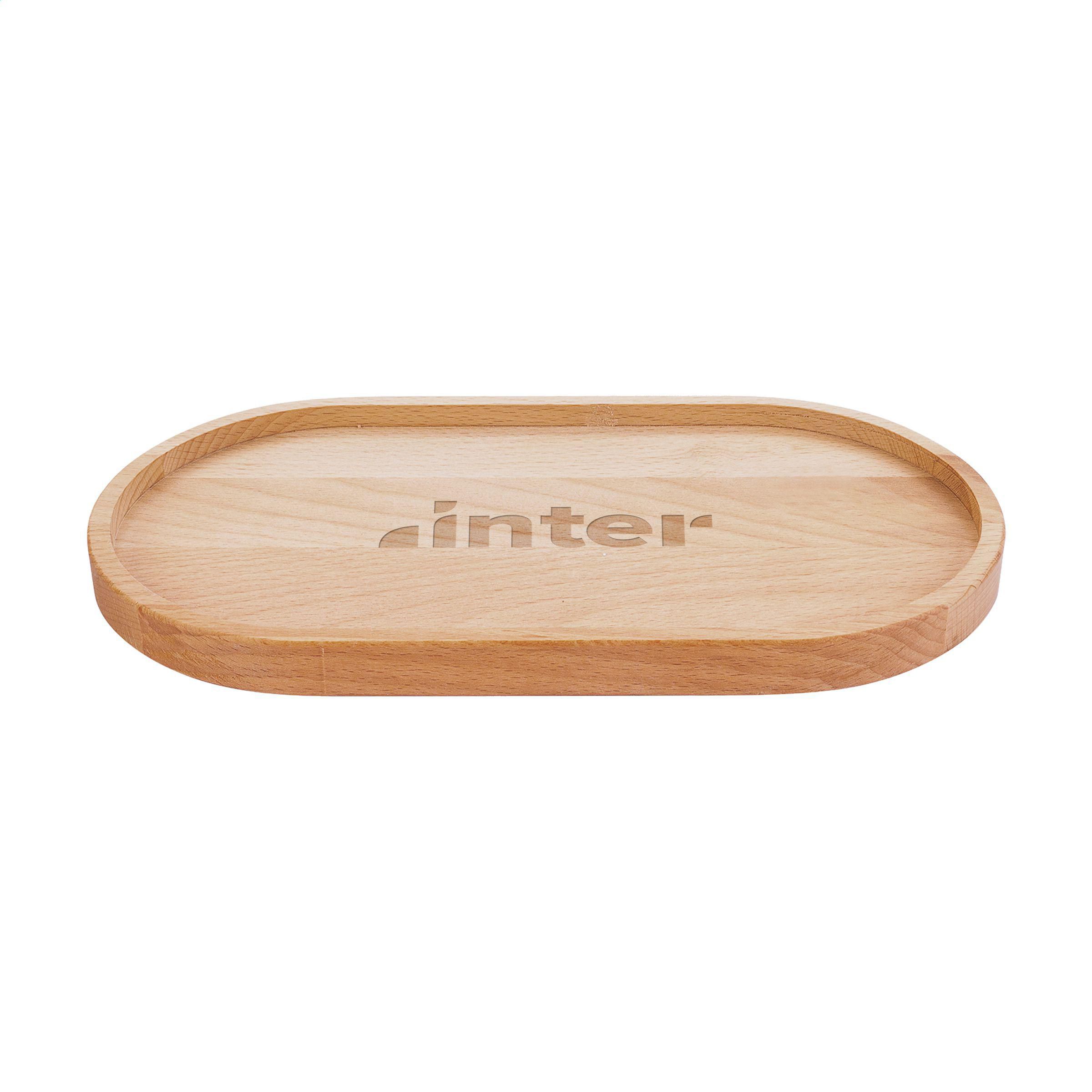 Vue 2 de Bowls and Dishes - Bois de hêtre - Plateau de Service Ovale 27 cm