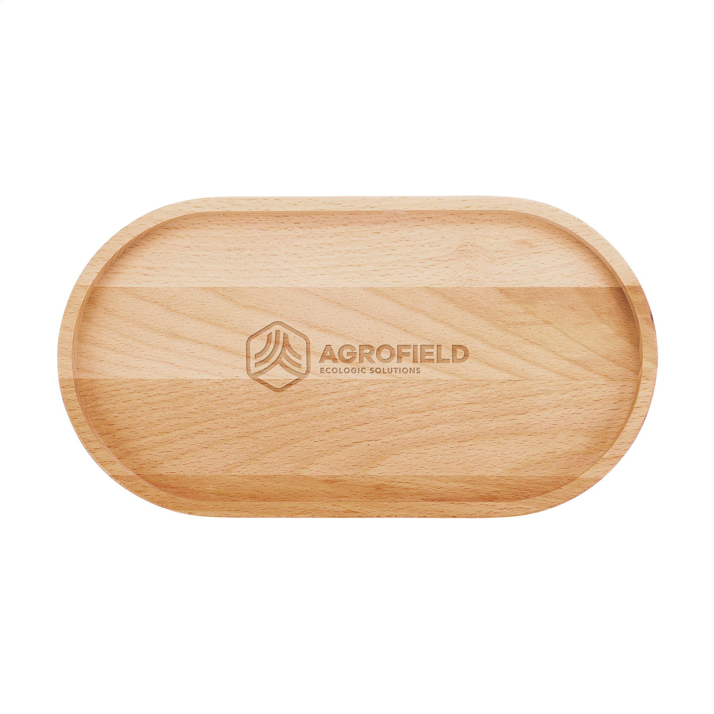 Vue 4 de Bowls and Dishes - Bois de hêtre - Plateau de Service Ovale 27 cm