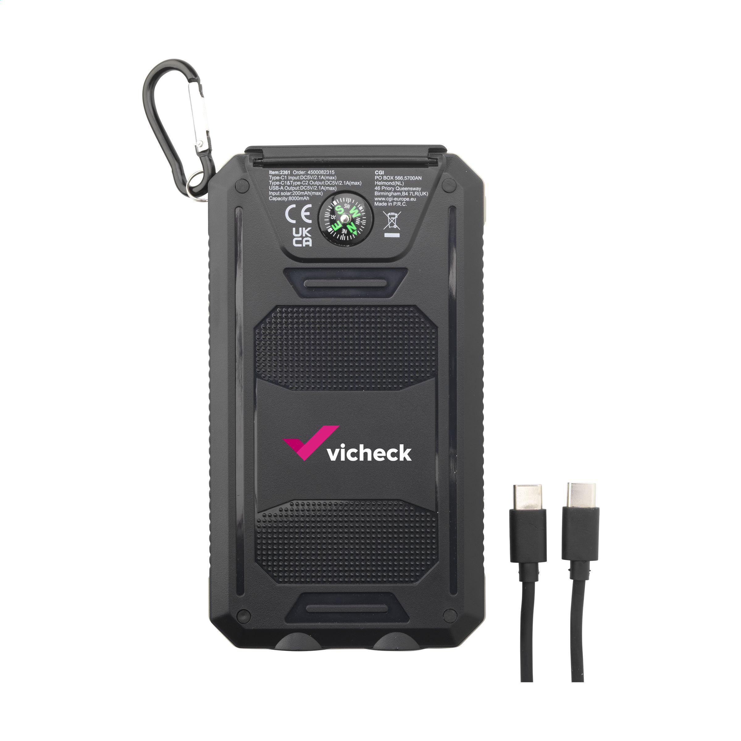 Vue 7 de Trail RCS Solar Charger Compass 8000 batterie externe