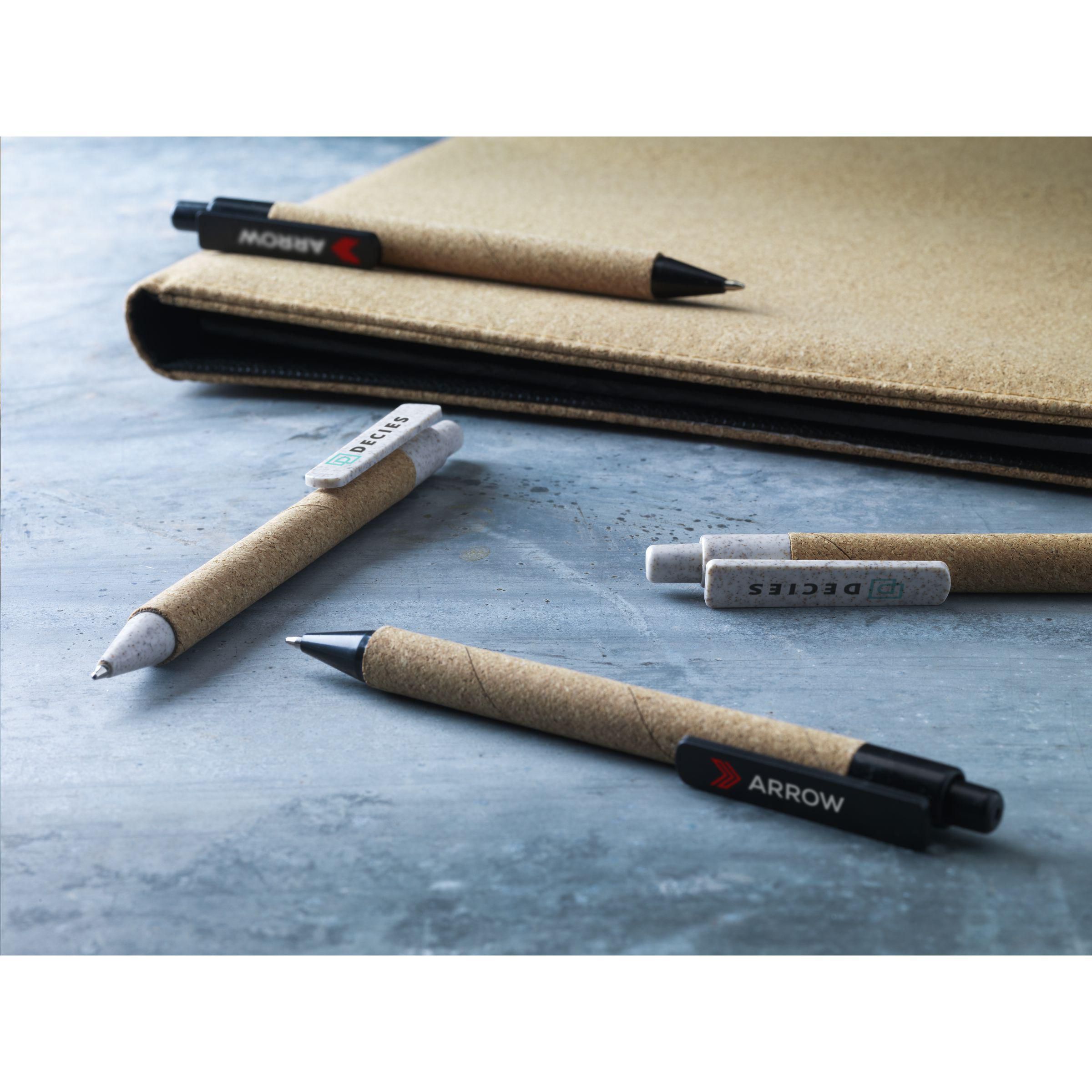 Vue 4 de Cork Write stylo