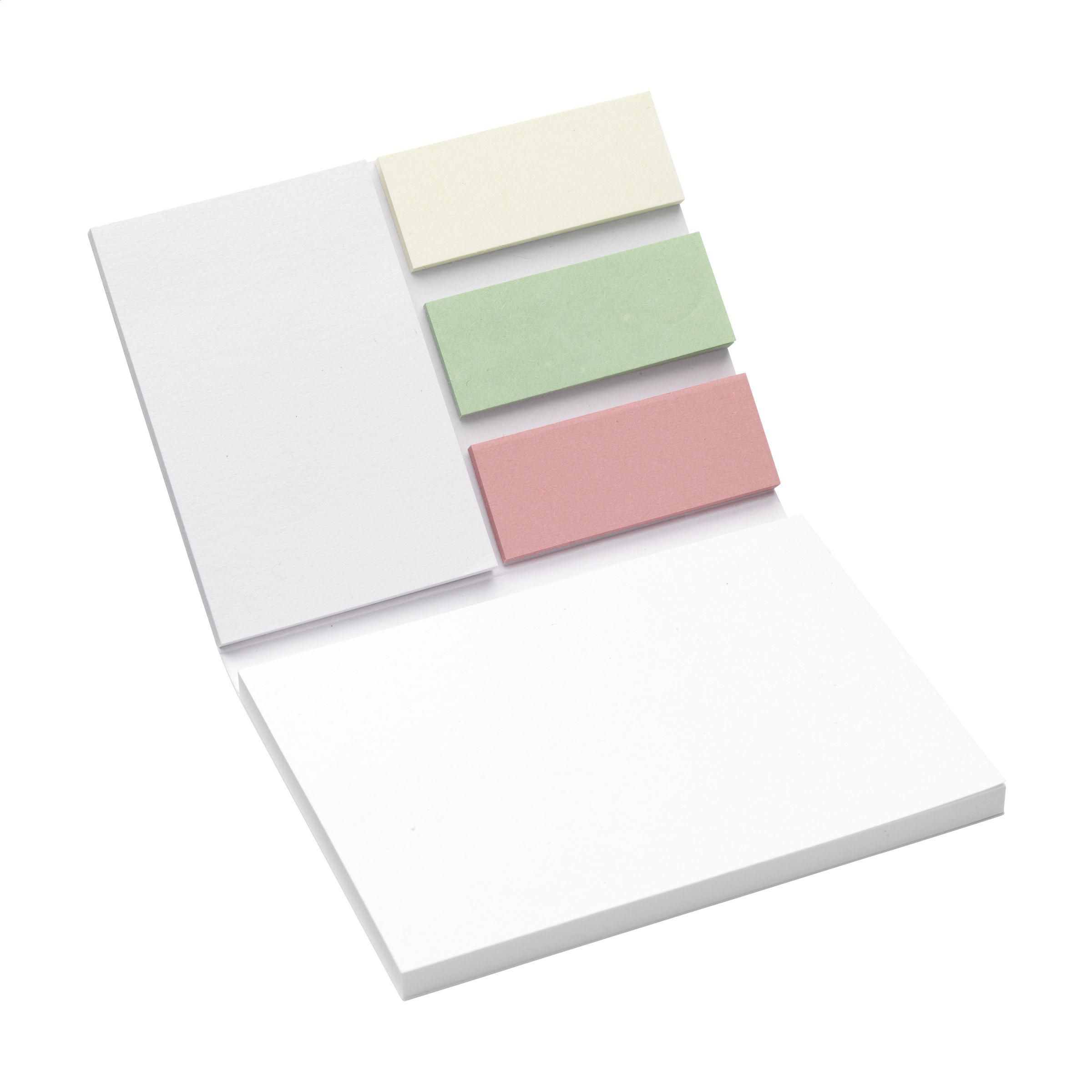 Vue 2 de Memo Sticky Notes and Markers Recycled Paper bloc-note