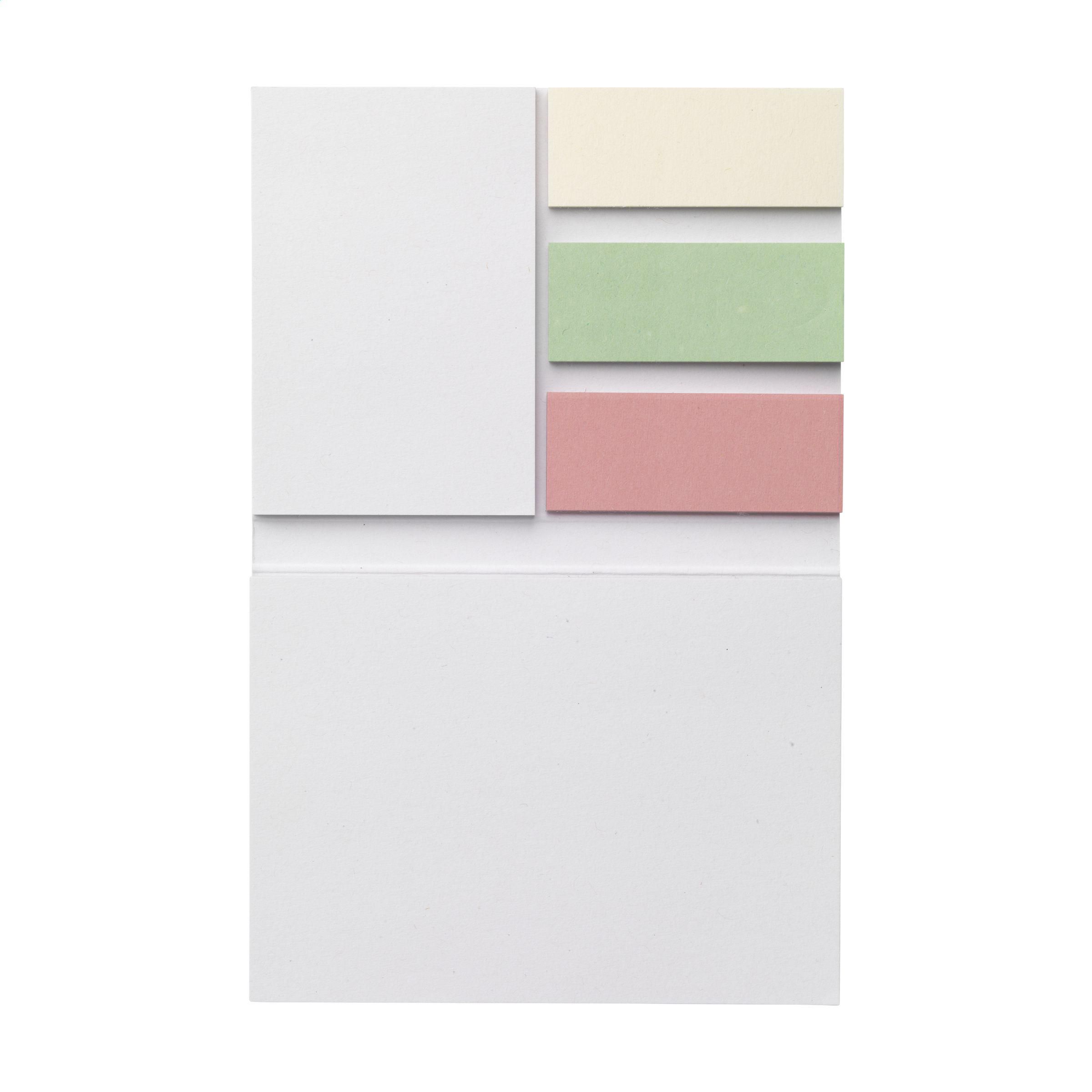 Vue 3 de Memo Sticky Notes and Markers Recycled Paper bloc-note