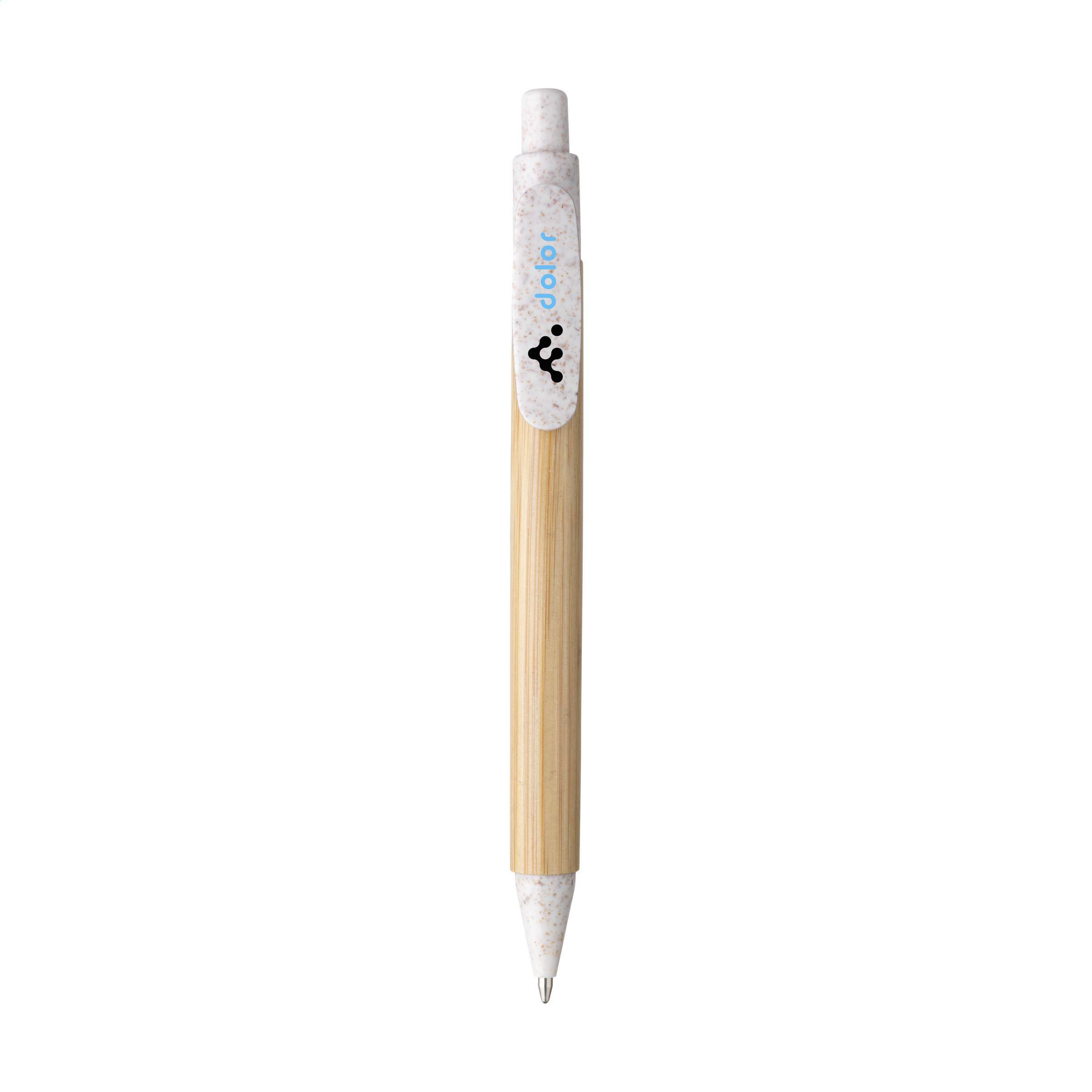 Vue 2 de Bamboo Wheat Pen stylo en paille de blé