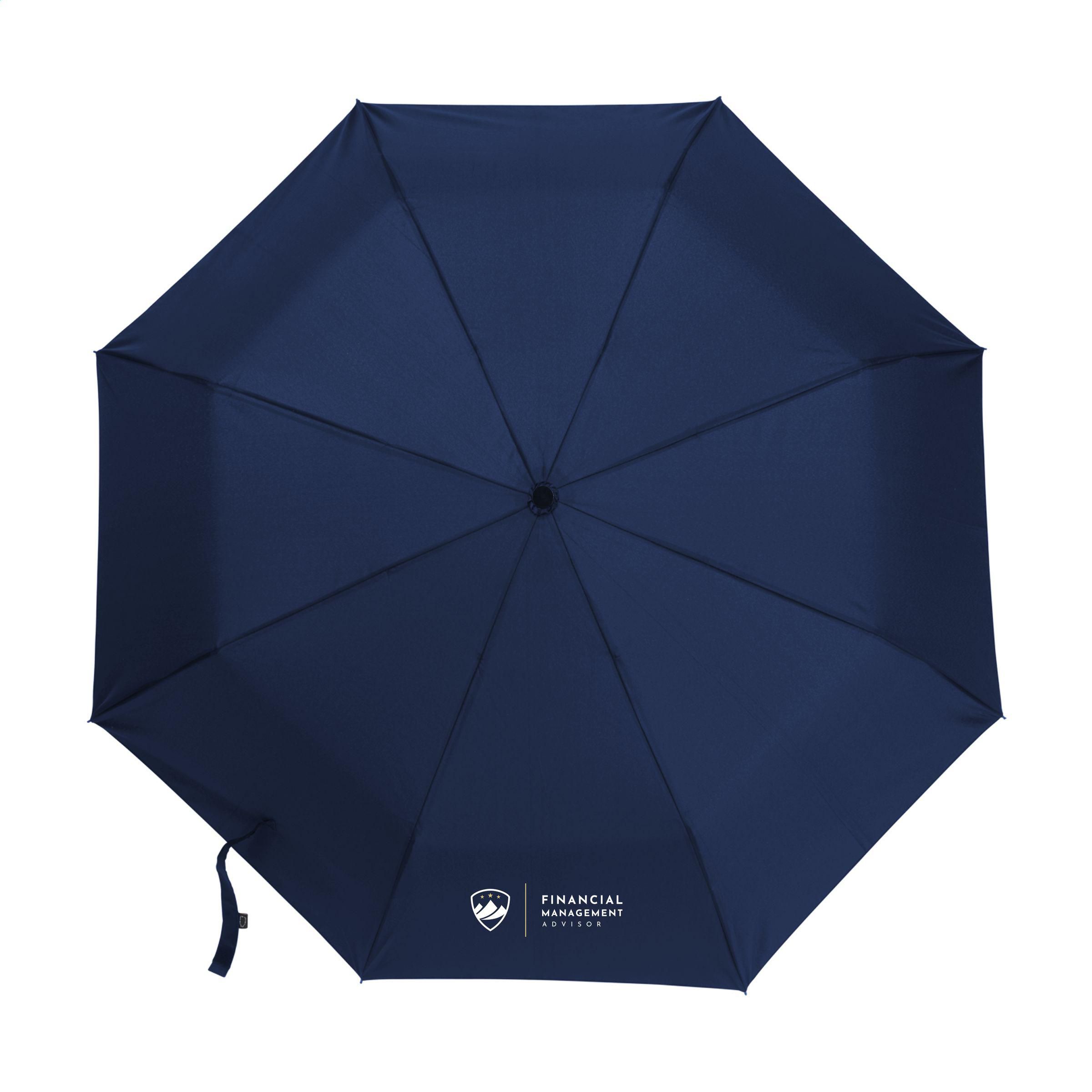 Vue 2 de Carabiner RCS RPET parapluie pliable 21 inch