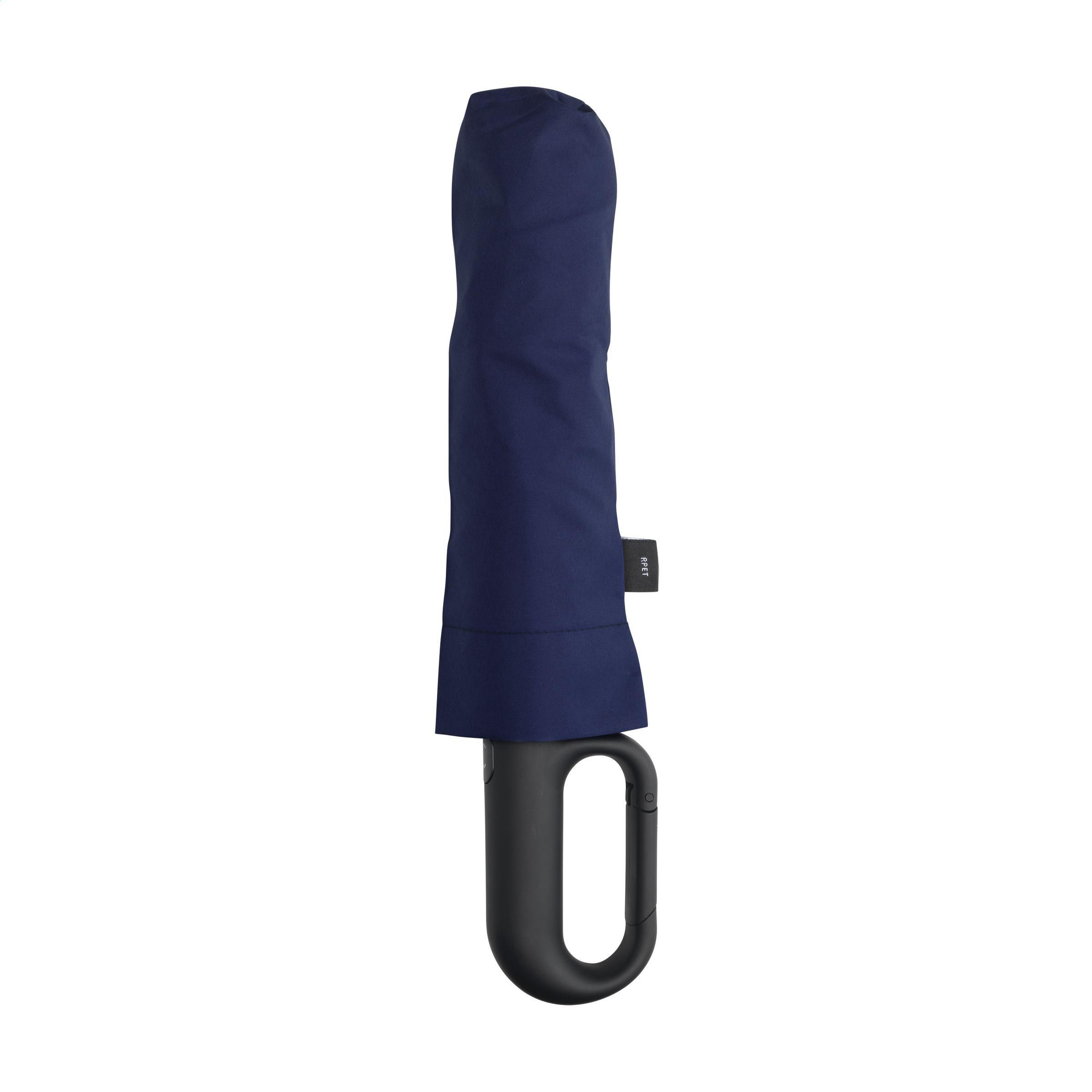 Vue 3 de Carabiner RCS RPET parapluie pliable 21 inch
