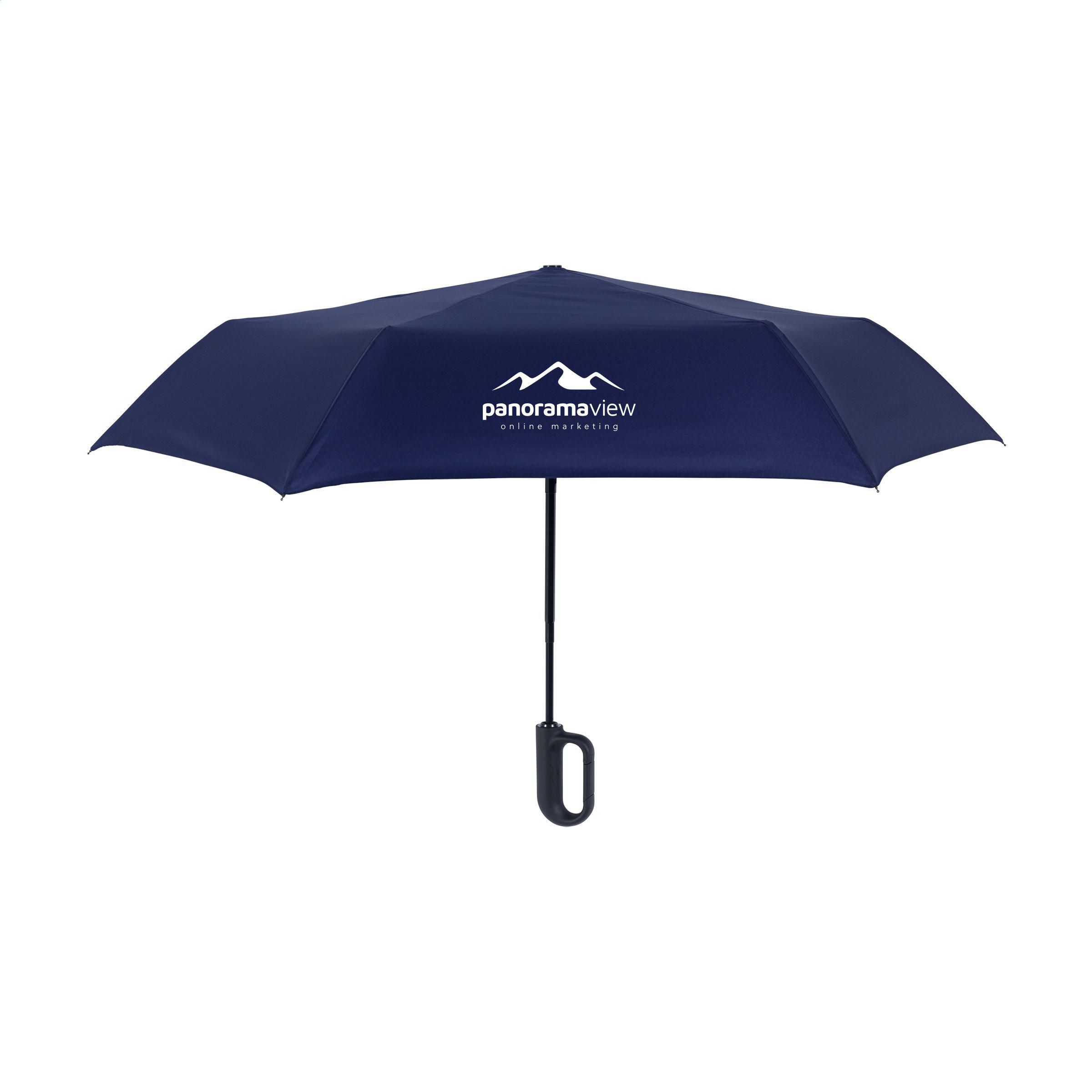 Vue 4 de Carabiner RCS RPET parapluie pliable 21 inch