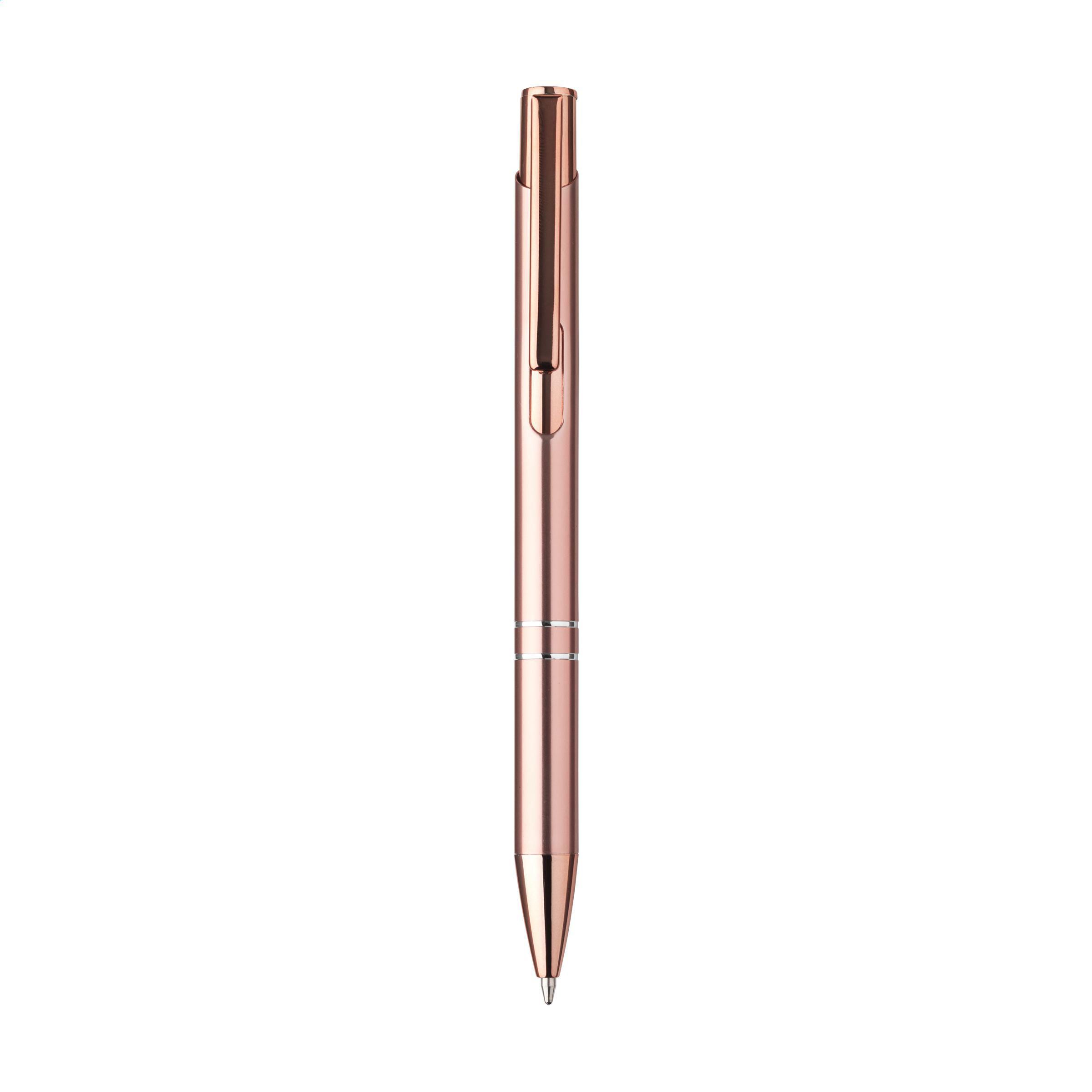 Vue 5 de Ebony RCS Recycled Alu Rose Gold stylo