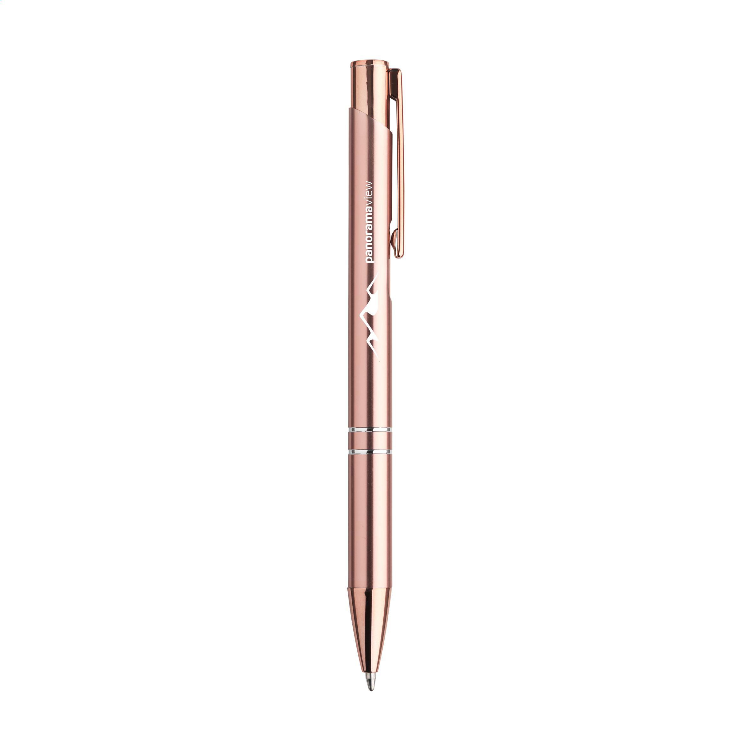 Vue 6 de Ebony RCS Recycled Alu Rose Gold stylo