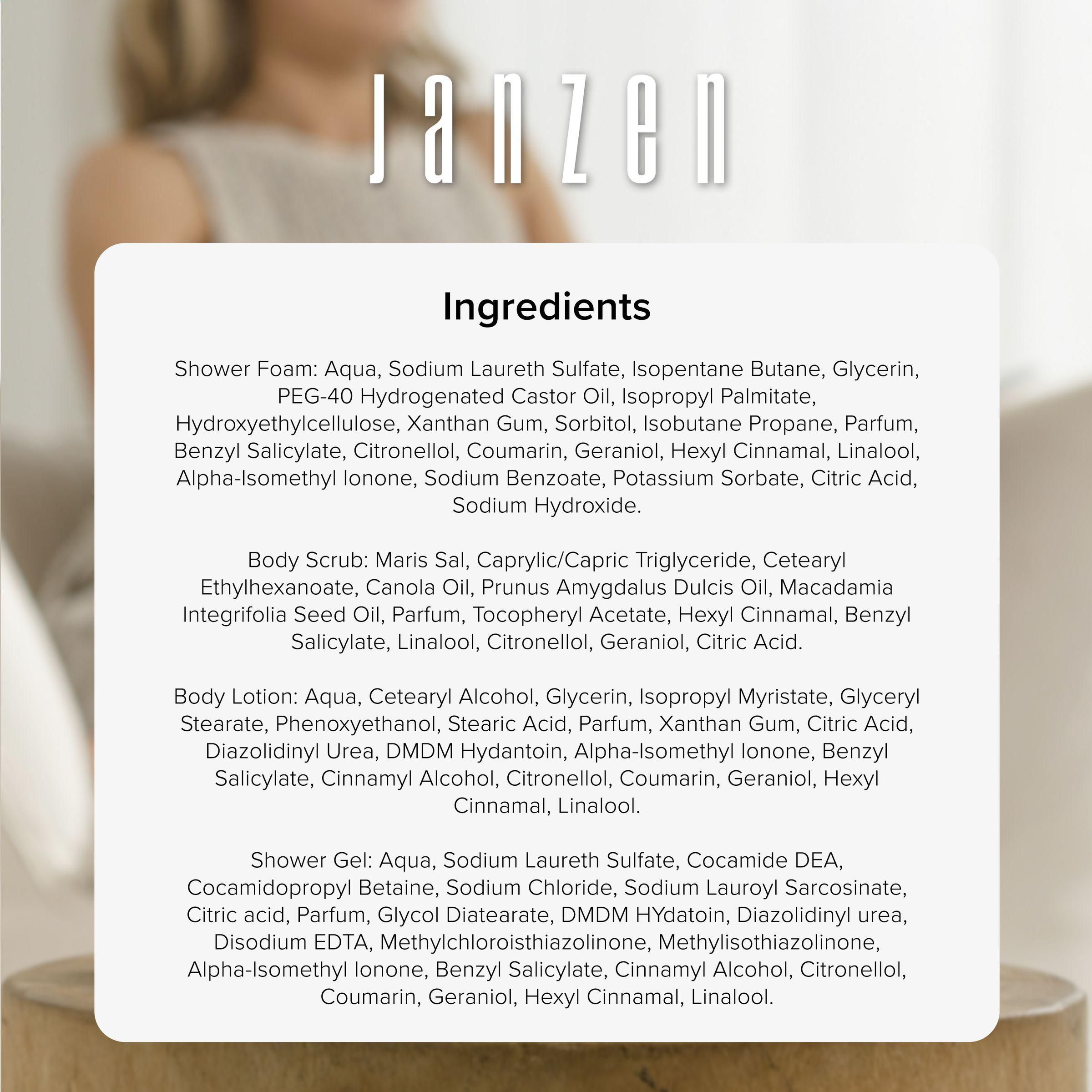 Vue 4 de JANZEN Gift Set S Body Skin 90