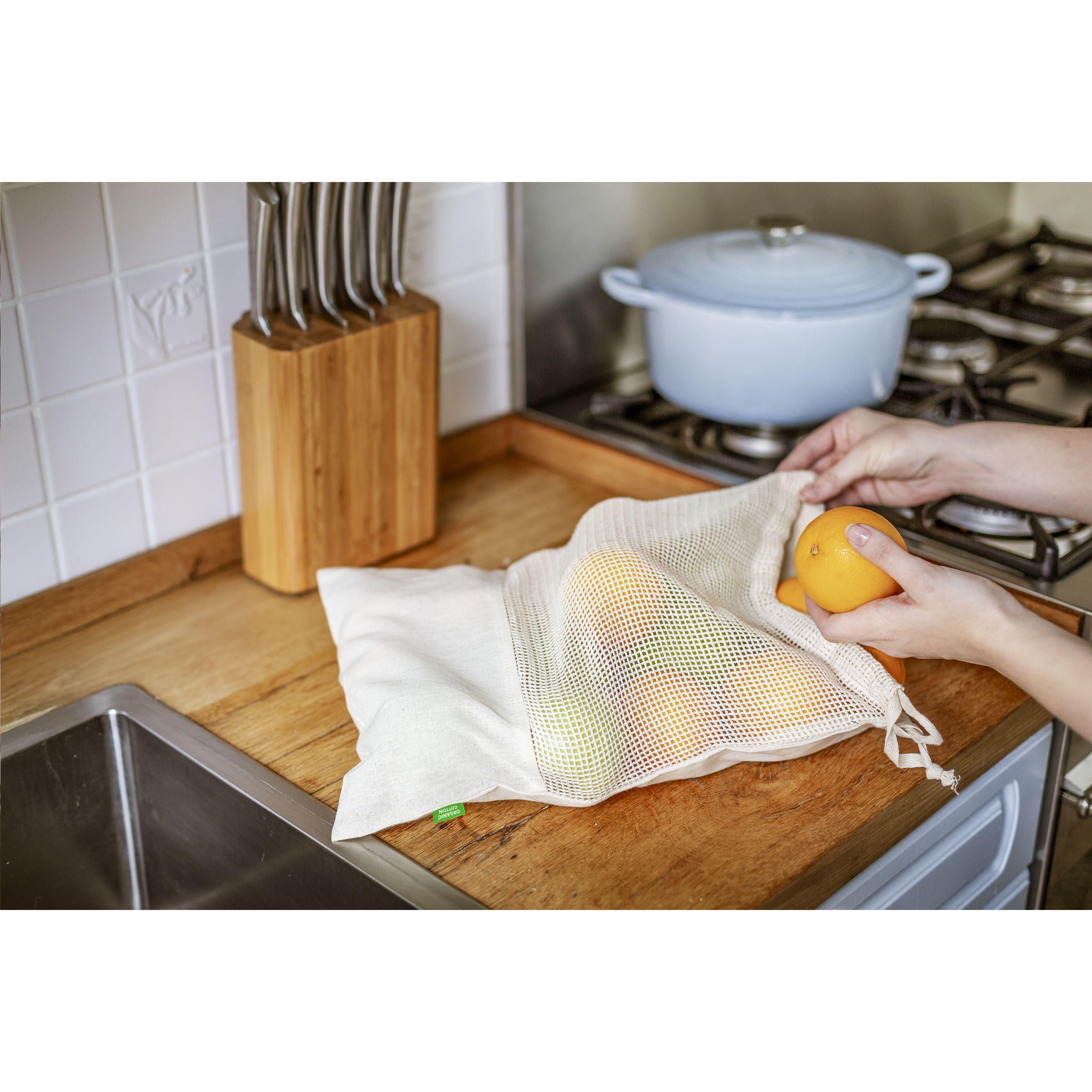 Vue 11 de Natura Organic Mesh Bag (120 g/m²) sac à fruits