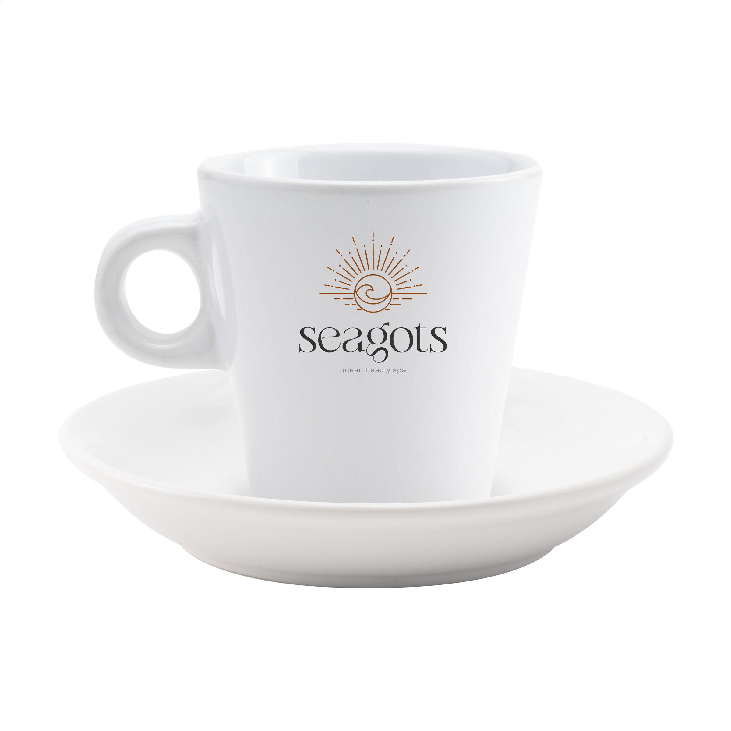 Vue 2 de Burano 200 ml mug et sous-tasse
