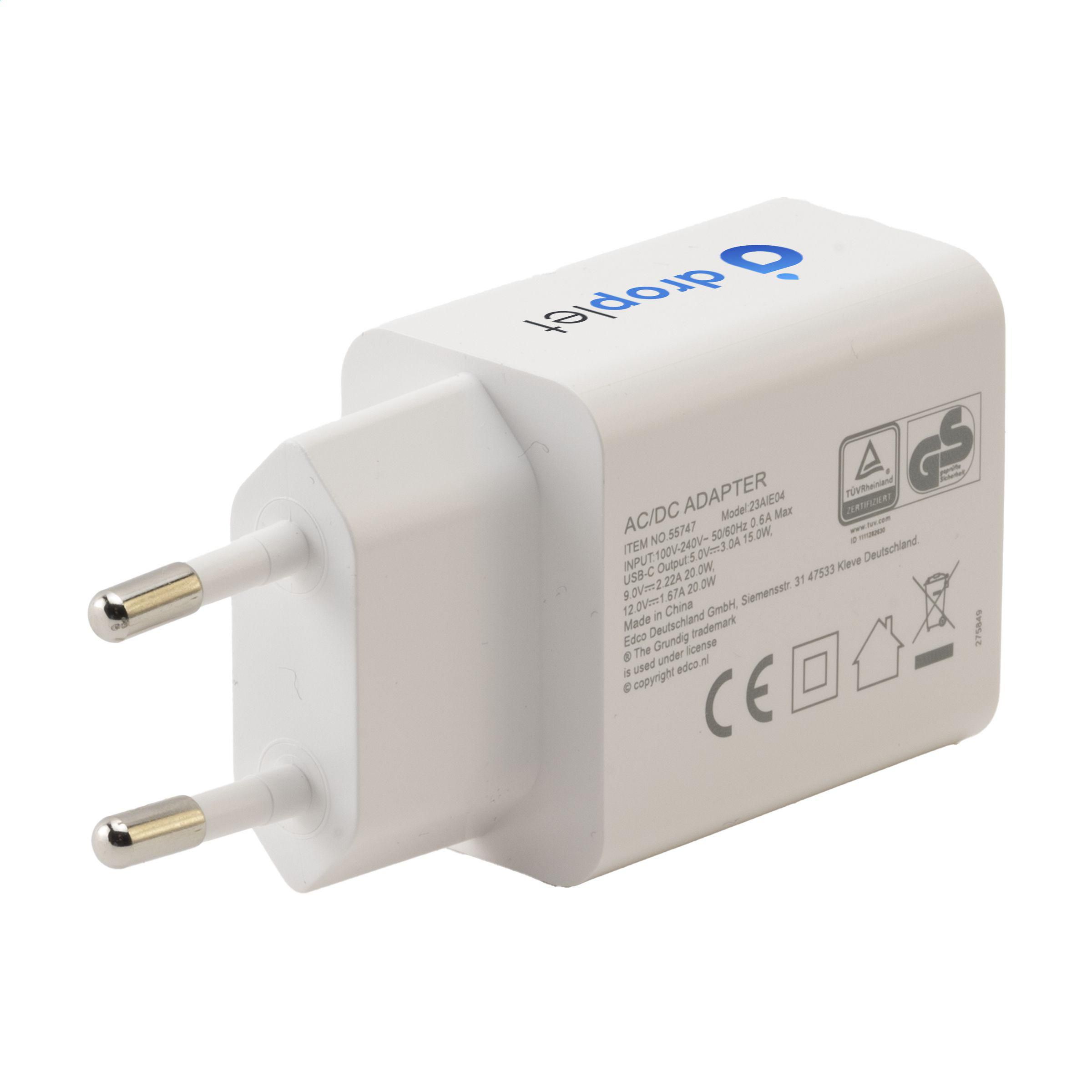 Vue 2 de Grundig Wall Charger 230V fiche de charge