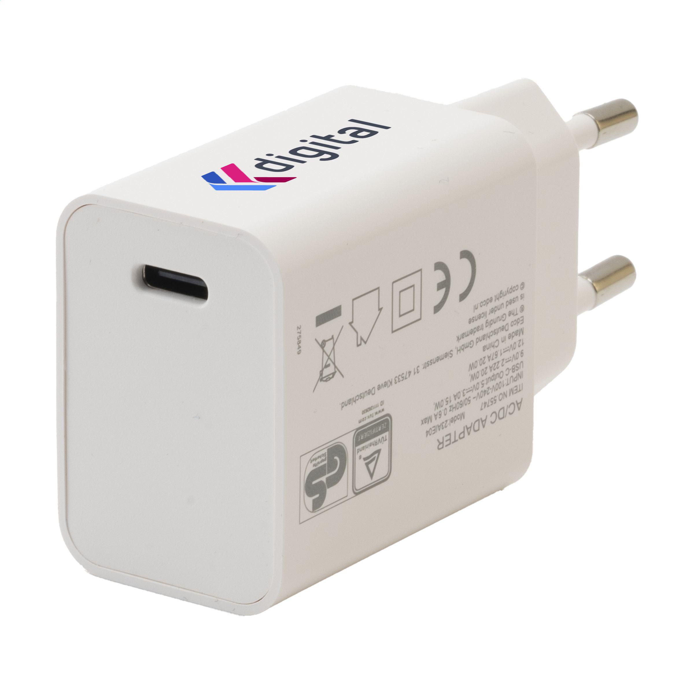 Vue 3 de Grundig Wall Charger 230V fiche de charge