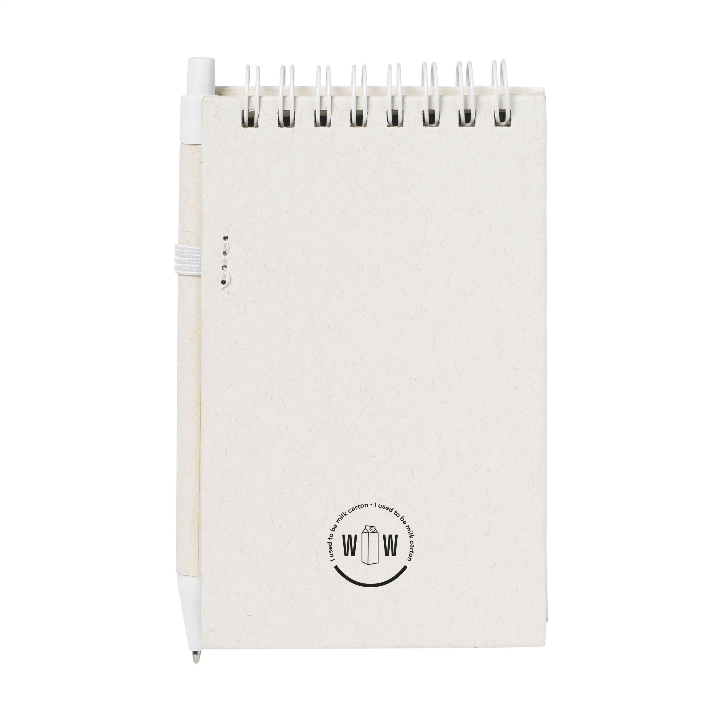 Vue 3 de Milk-Carton Smart Note Set bloc-notes
