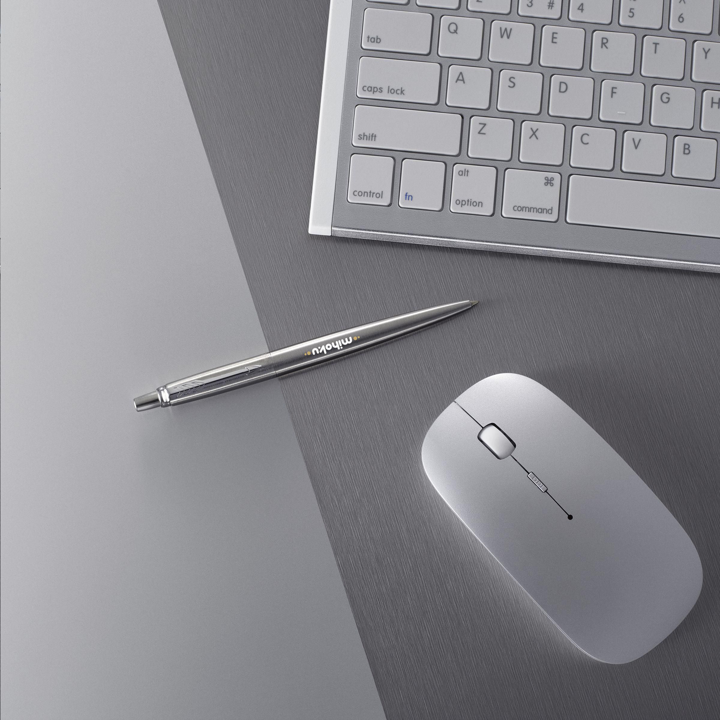Vue 5 de Parker Jotter Stylo à bille en acier inox - bleu