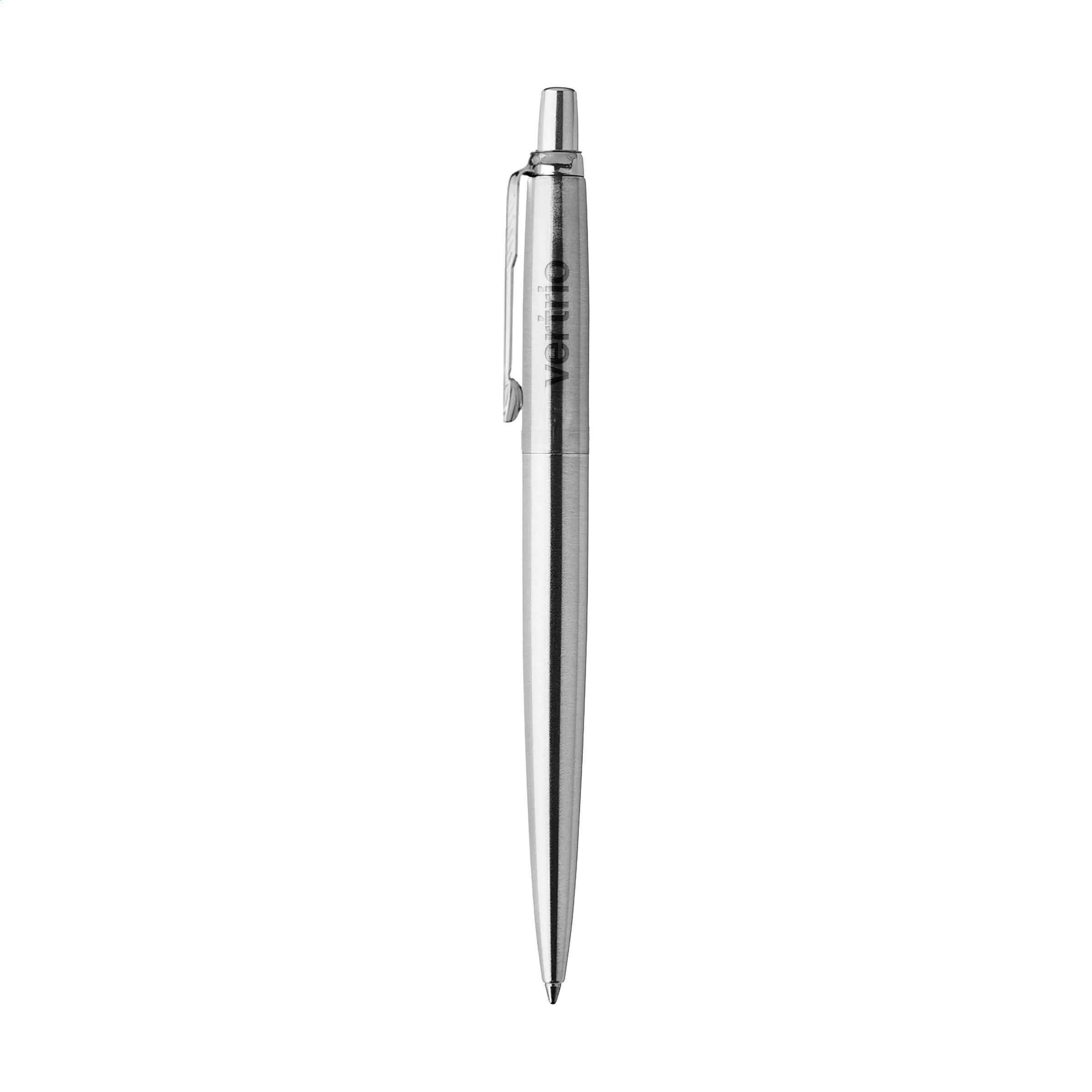 Vue 2 de Parker Jotter Stylo à bille en acier inox - bleu