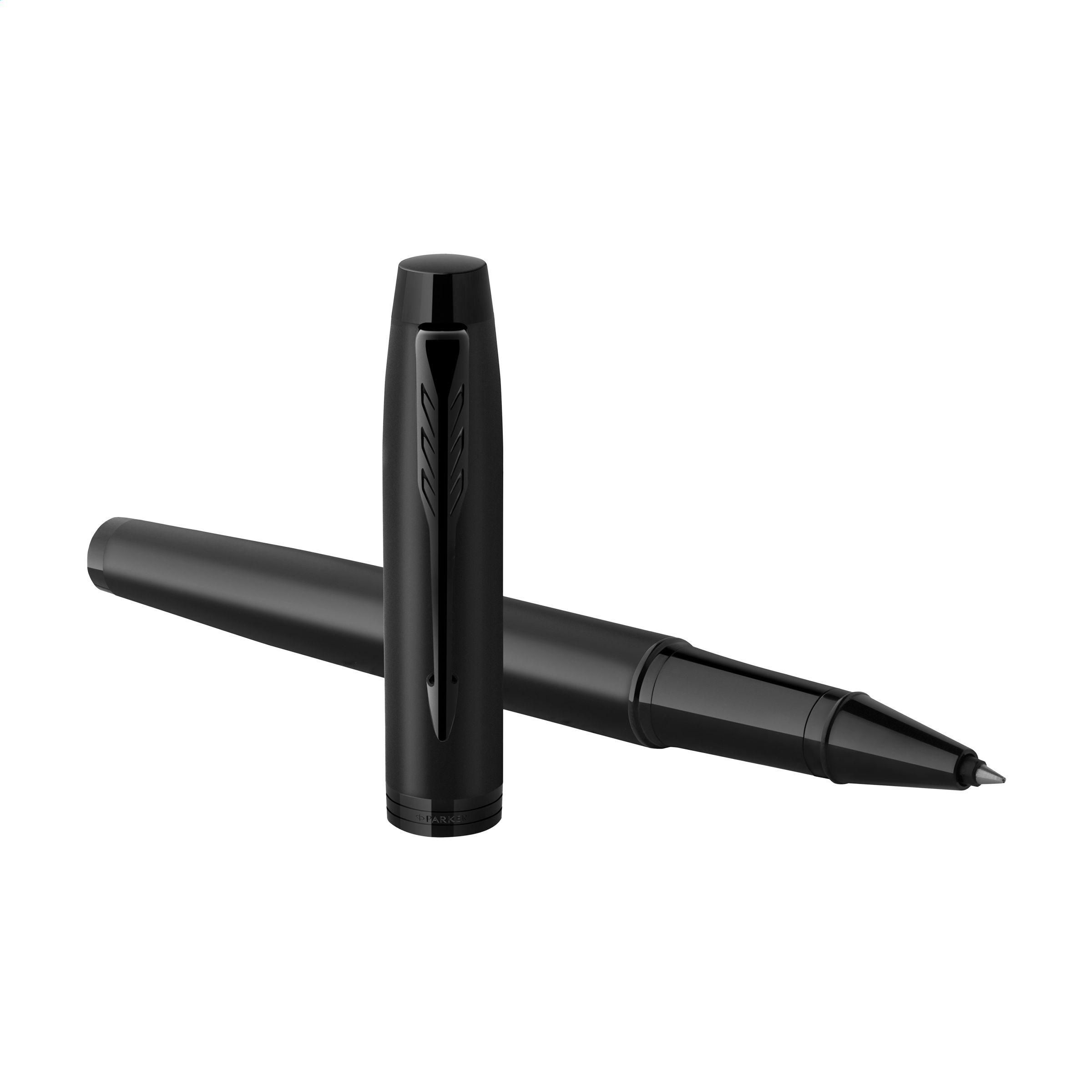 Vue 4 de Parker IM Achromatic Roller Pen - noir