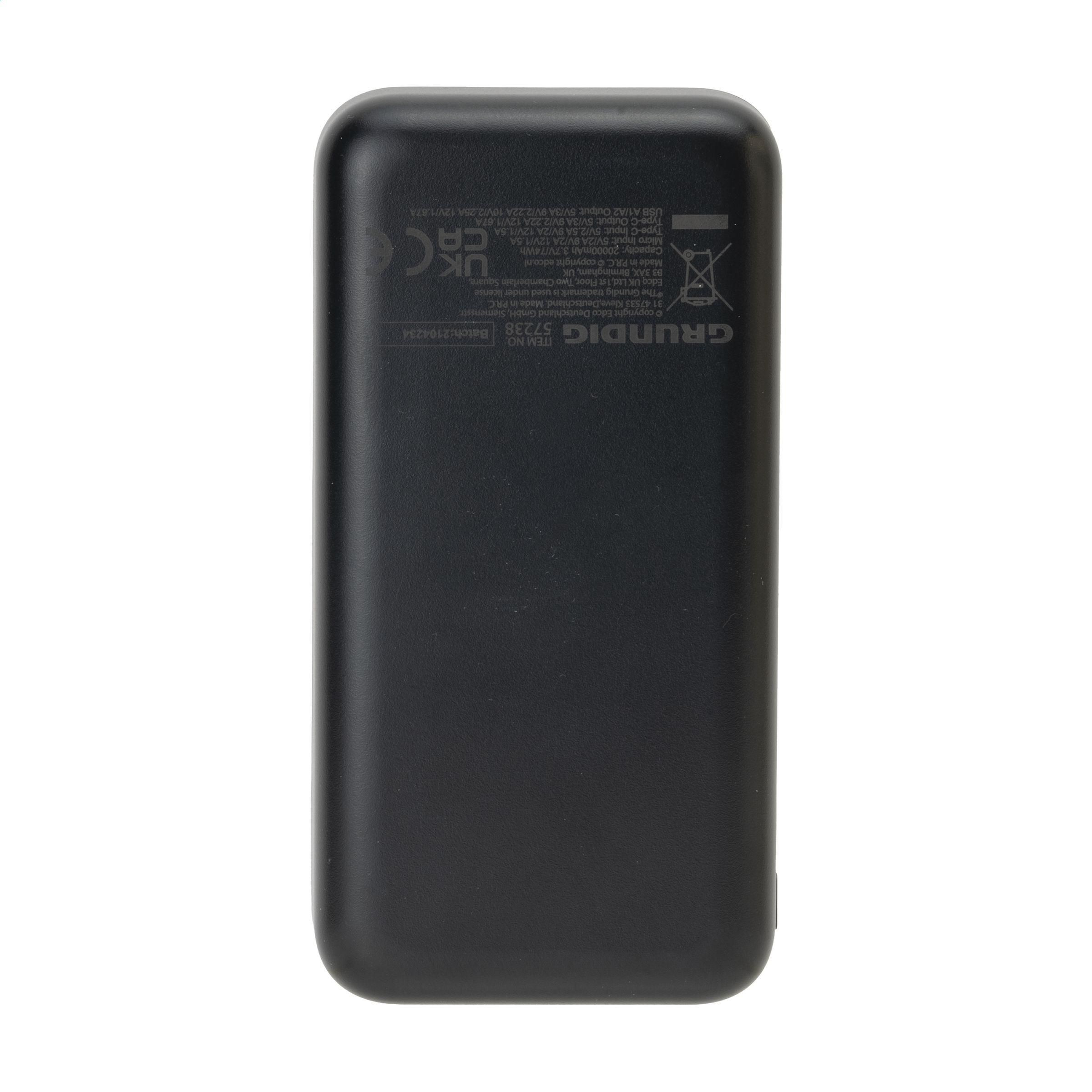 Vue 3 de Grundig Powerbank 20000 mAh batterie externe
