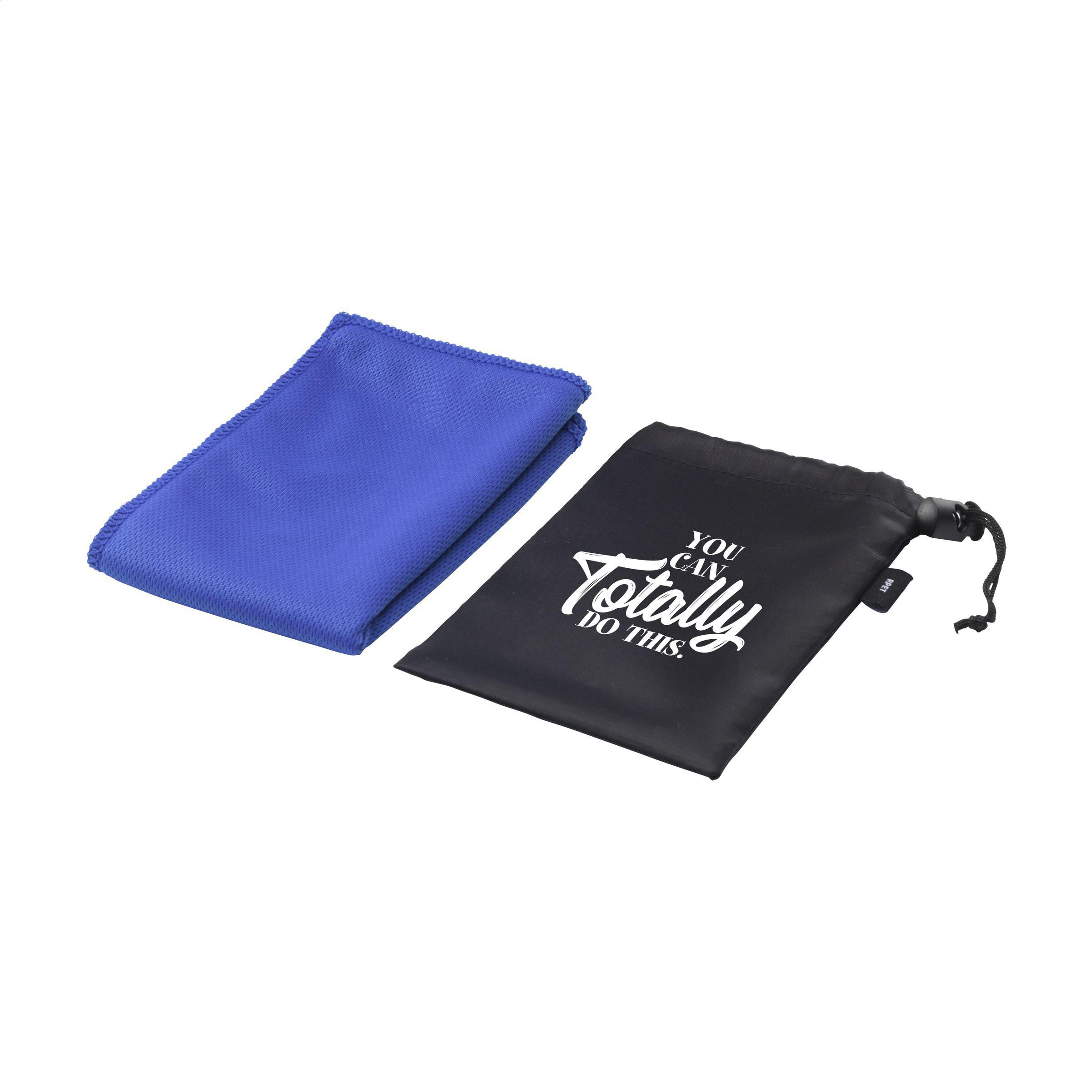 Vue 4 de CoolDown GRS RPET serviette de sport
