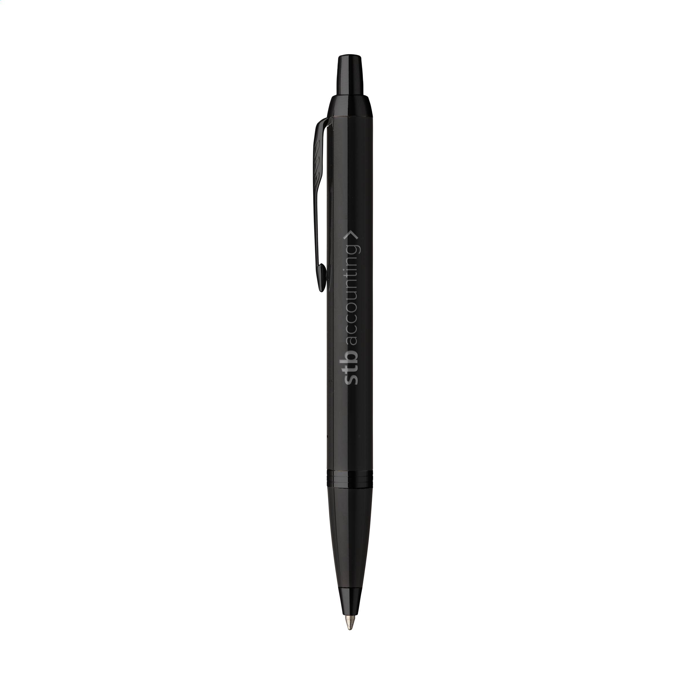Vue 3 de Parker IM Achromatic Stylo à bille - bleu
