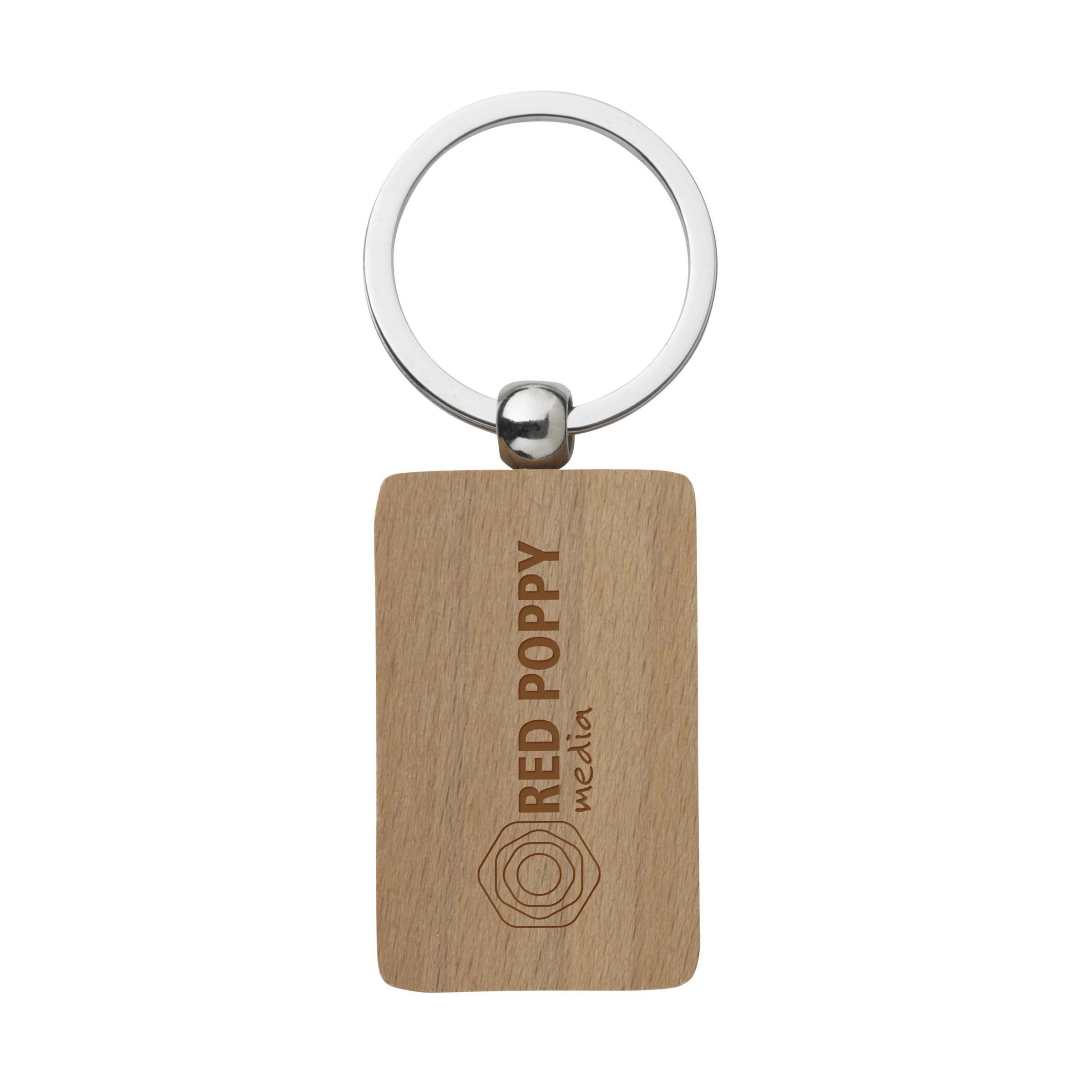 WoodKey Rectangle porte-clés