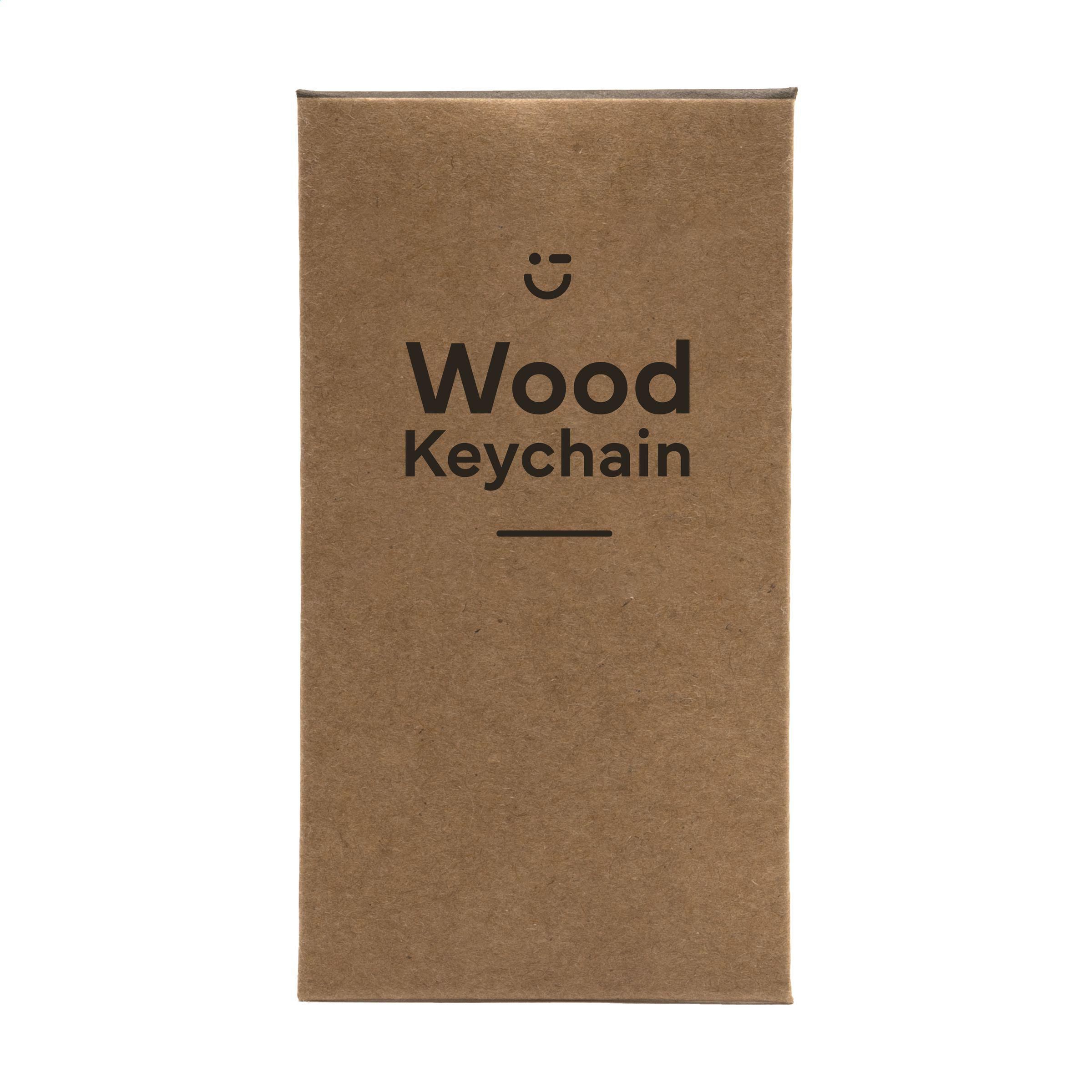 Vue 2 de WoodKey Rectangle porte-clés