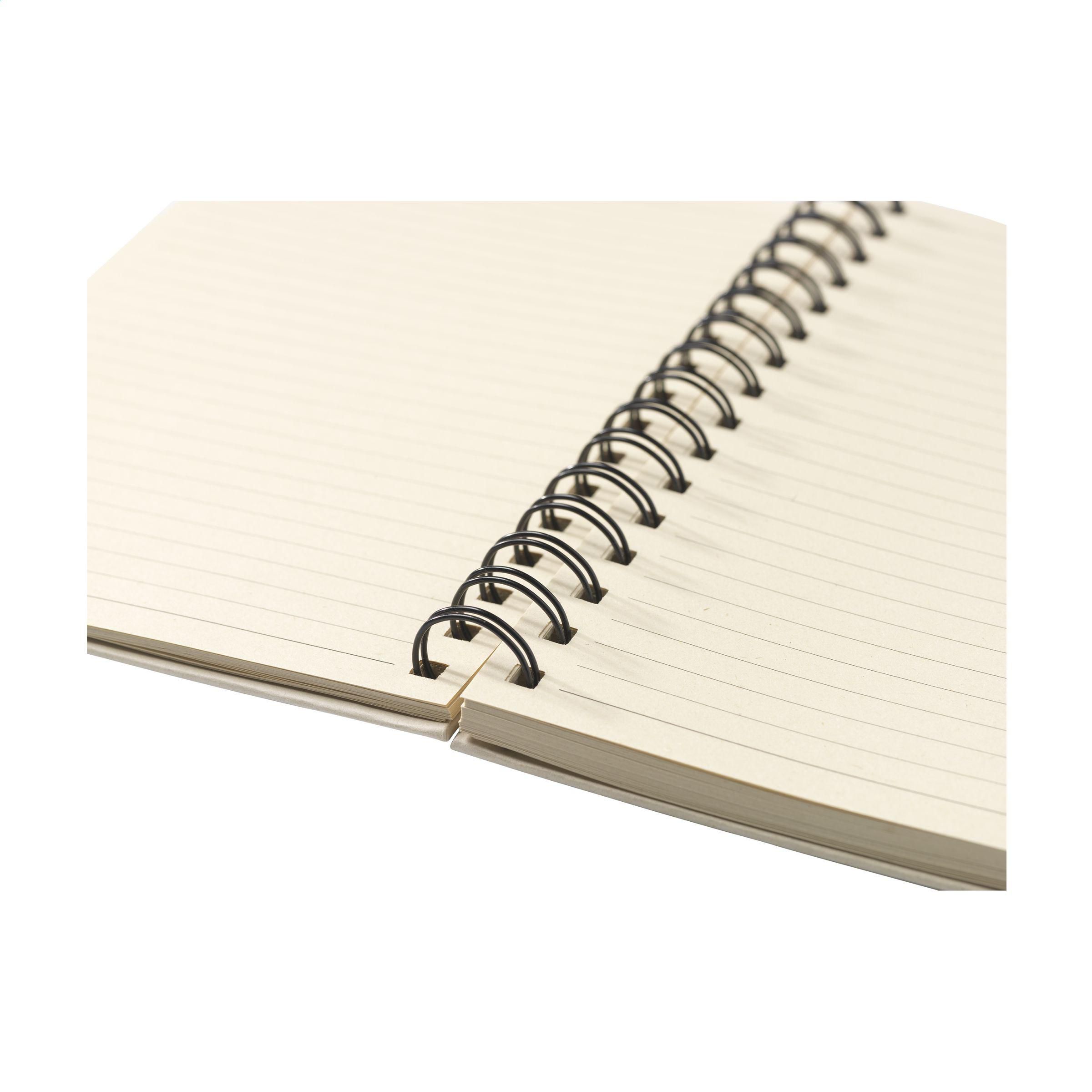 Vue 6 de Sugarcane Bagasse Spiral Notebook A5 carnet