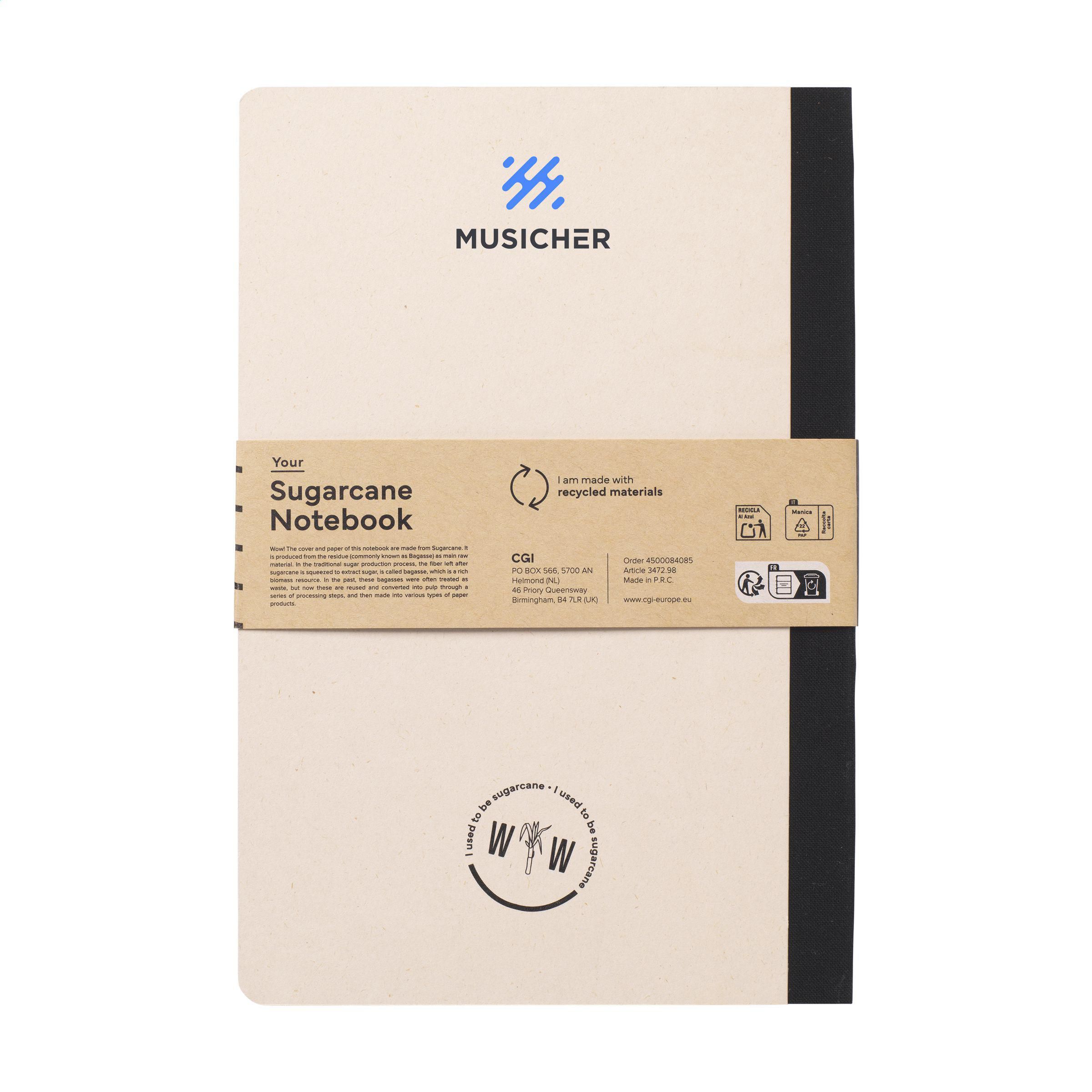 Vue 12 de Sugarcane Notebook A5 carnet de notes