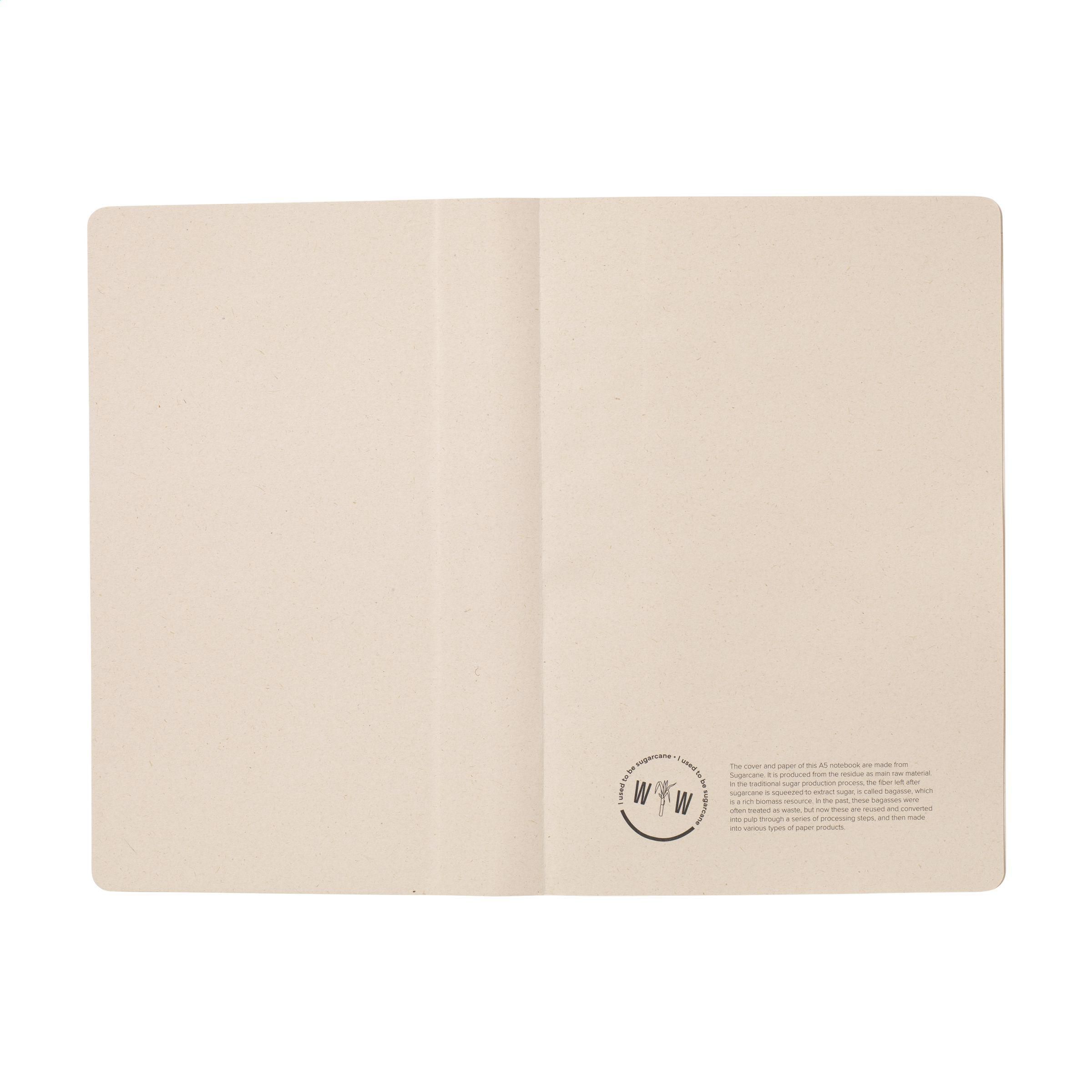 Vue 5 de Sugarcane Notebook A5 carnet de notes