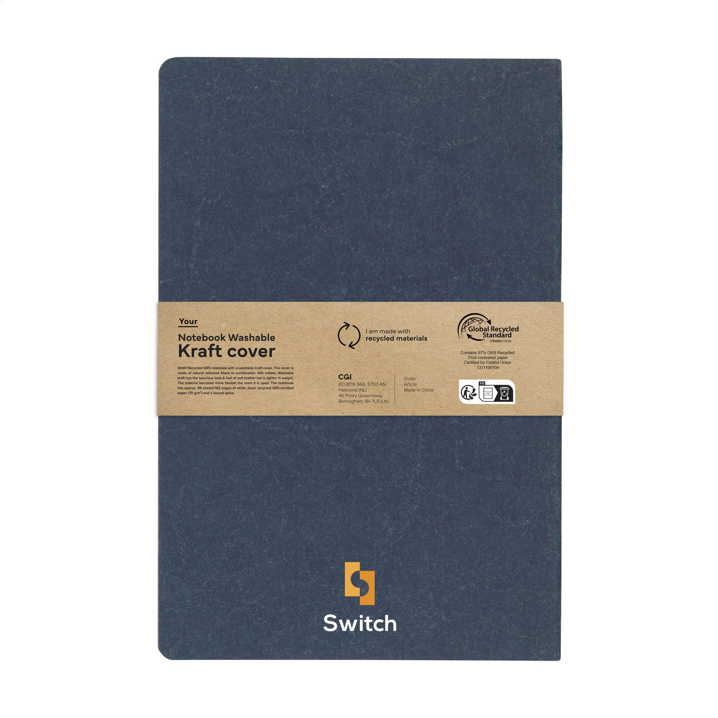 Vue 7 de Notebook GRS Washable Kraft Cover A5 carnet de notes