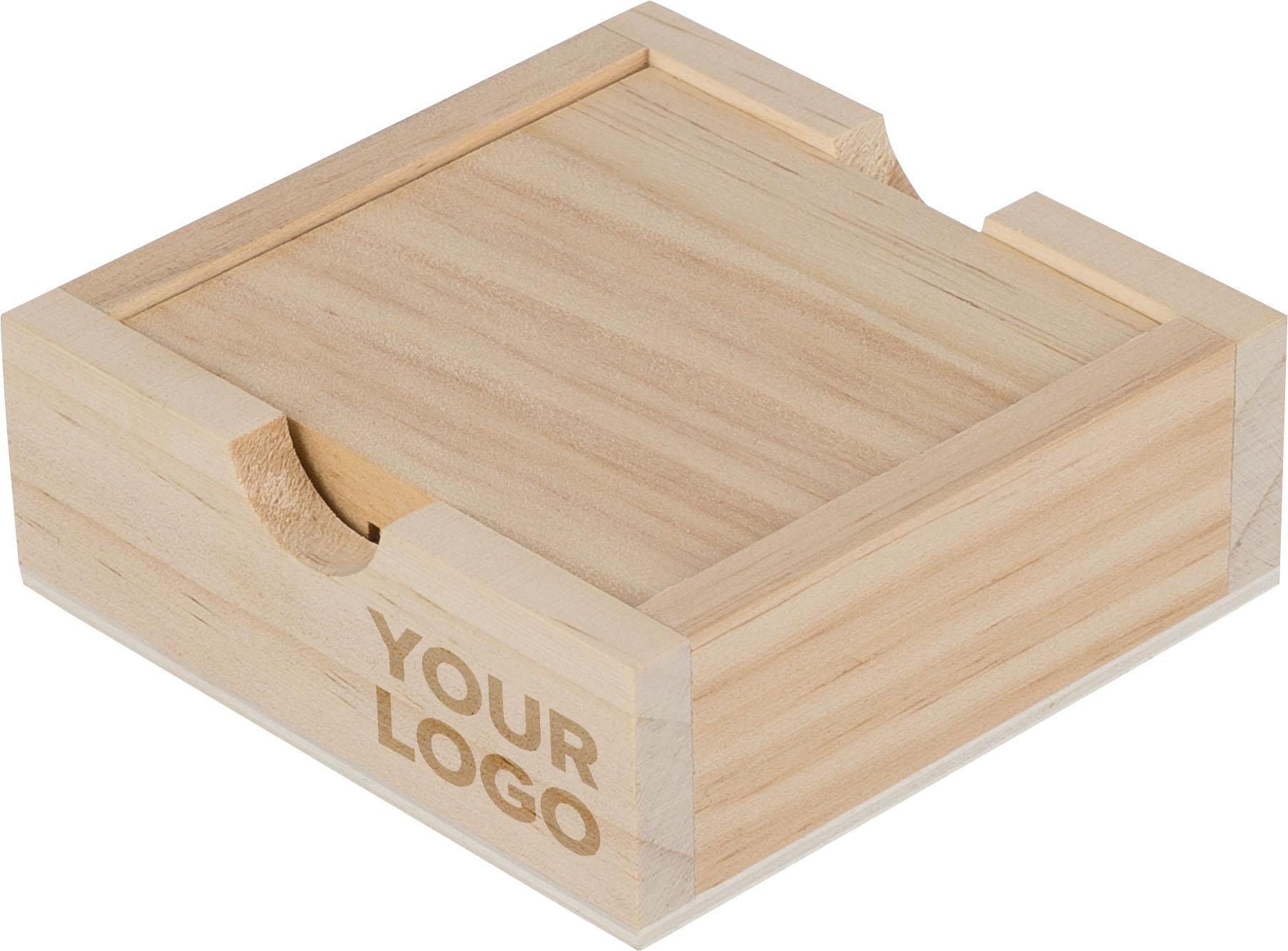 Vue 4 de Set de mini-sudoku Kenza | Bois de pin