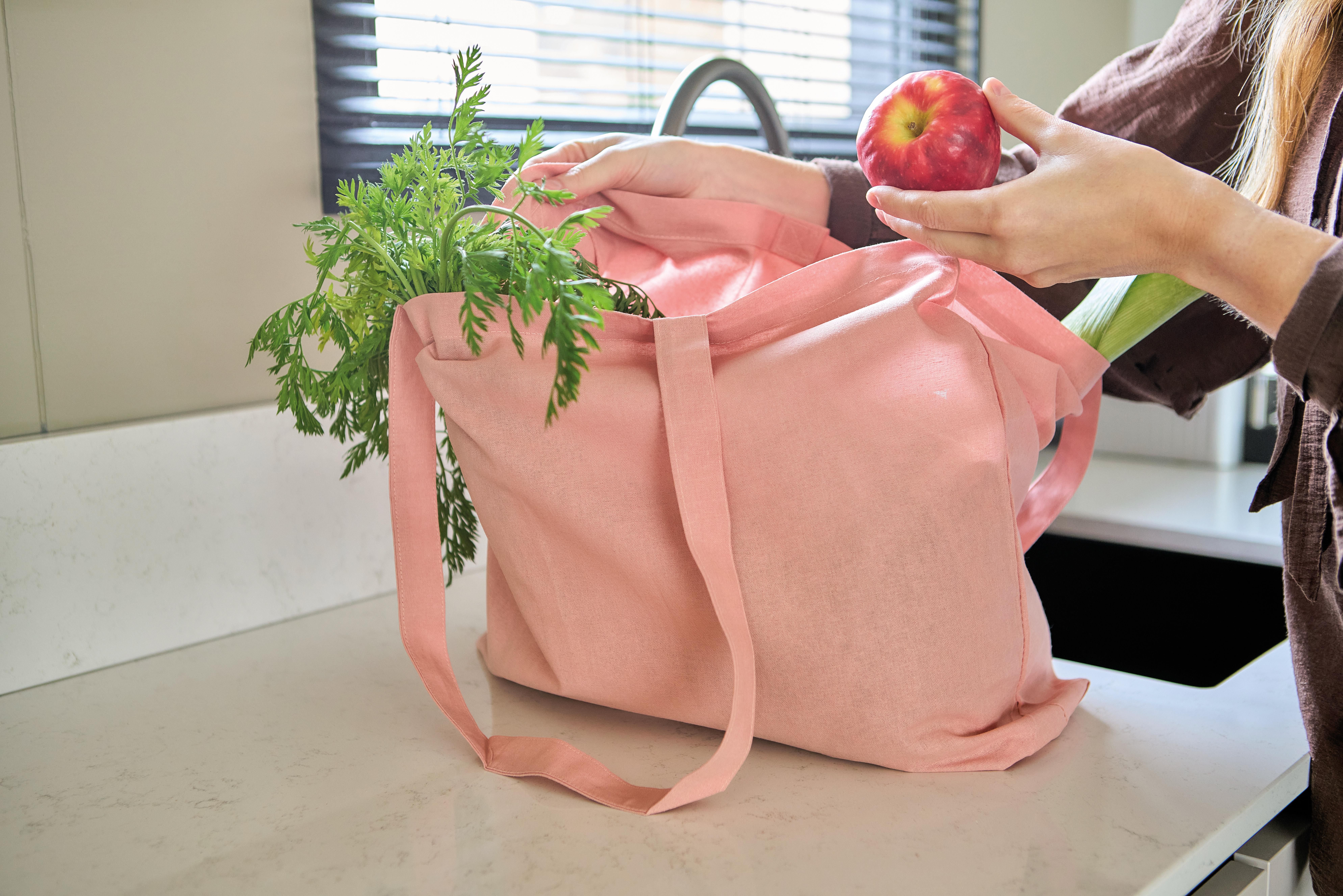 Vue 20 de Sac de courses Tarin | Coton | Soufflet 10 cm