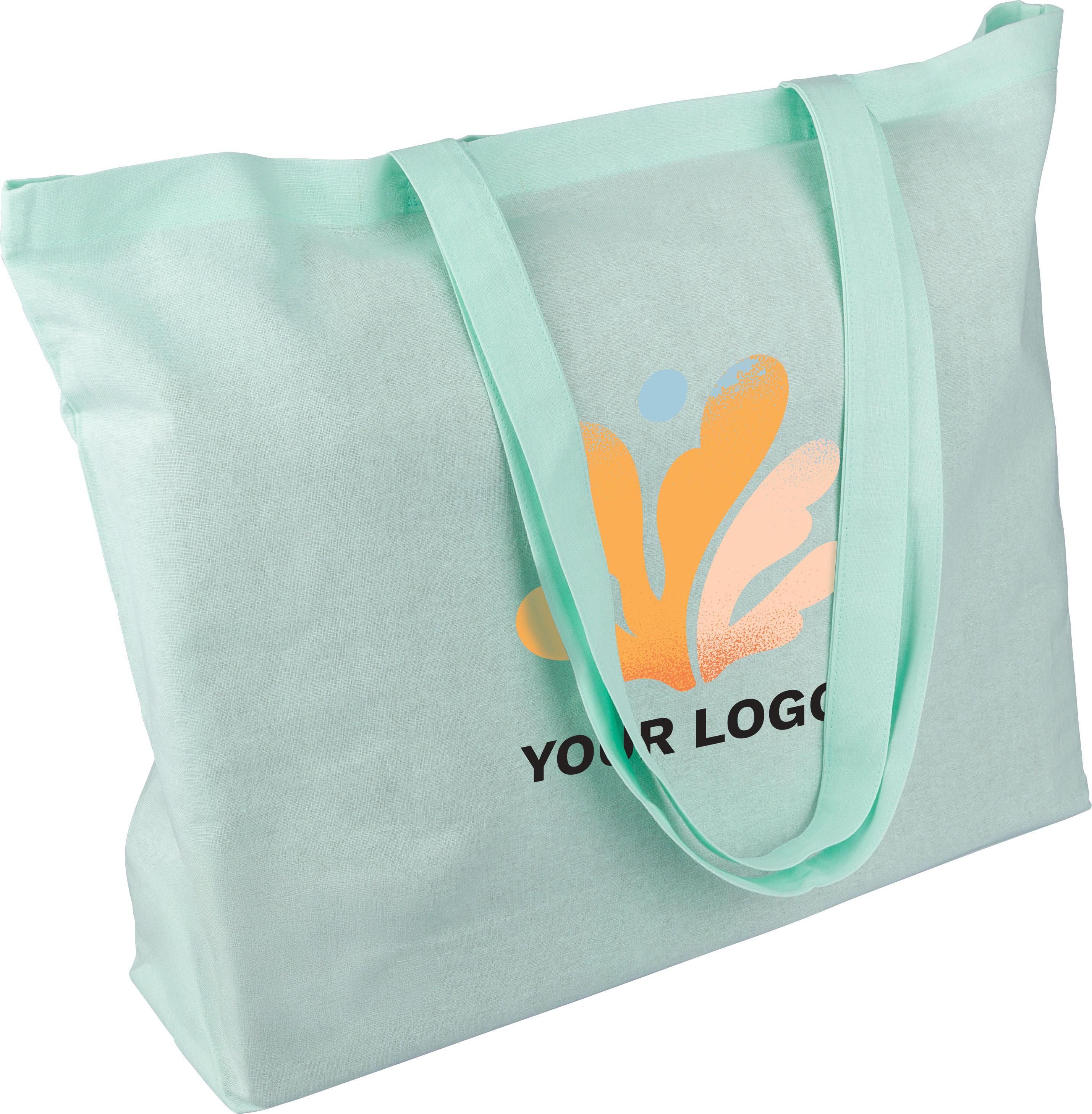 Vue 10 de Sac de courses Tarin | Coton | Soufflet 10 cm