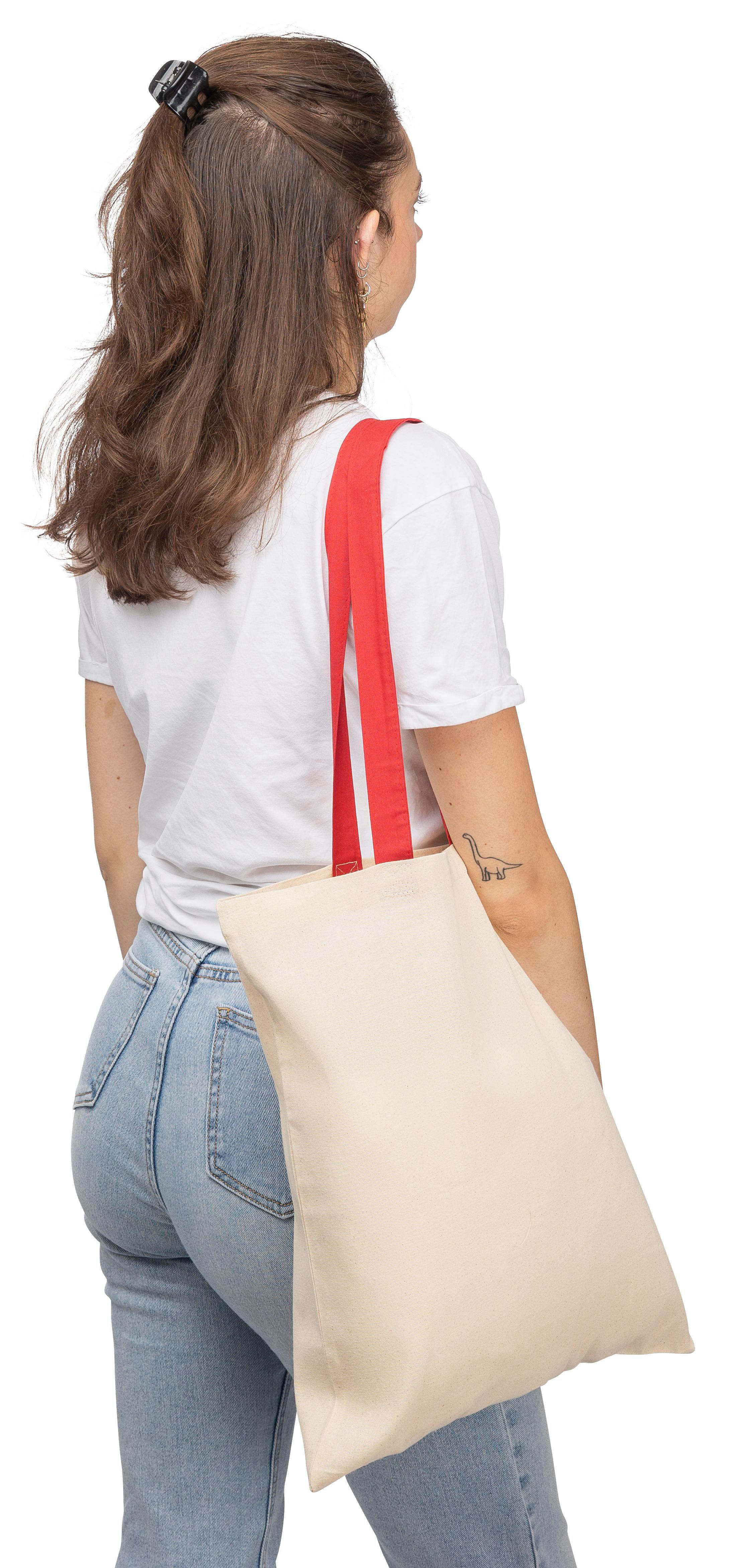 Vue 14 de Sac de courses Maris | Coton | Poignées colorées